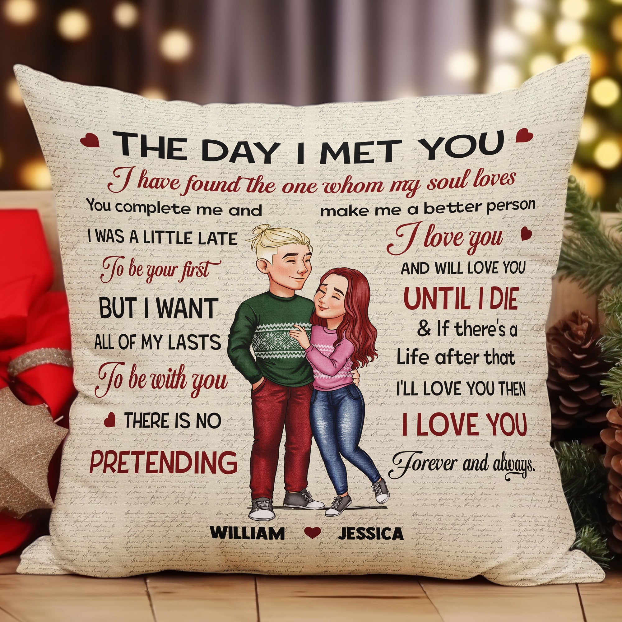 I Love You And Will Love You Until I Die - Personalized Pillow (Insert Included)