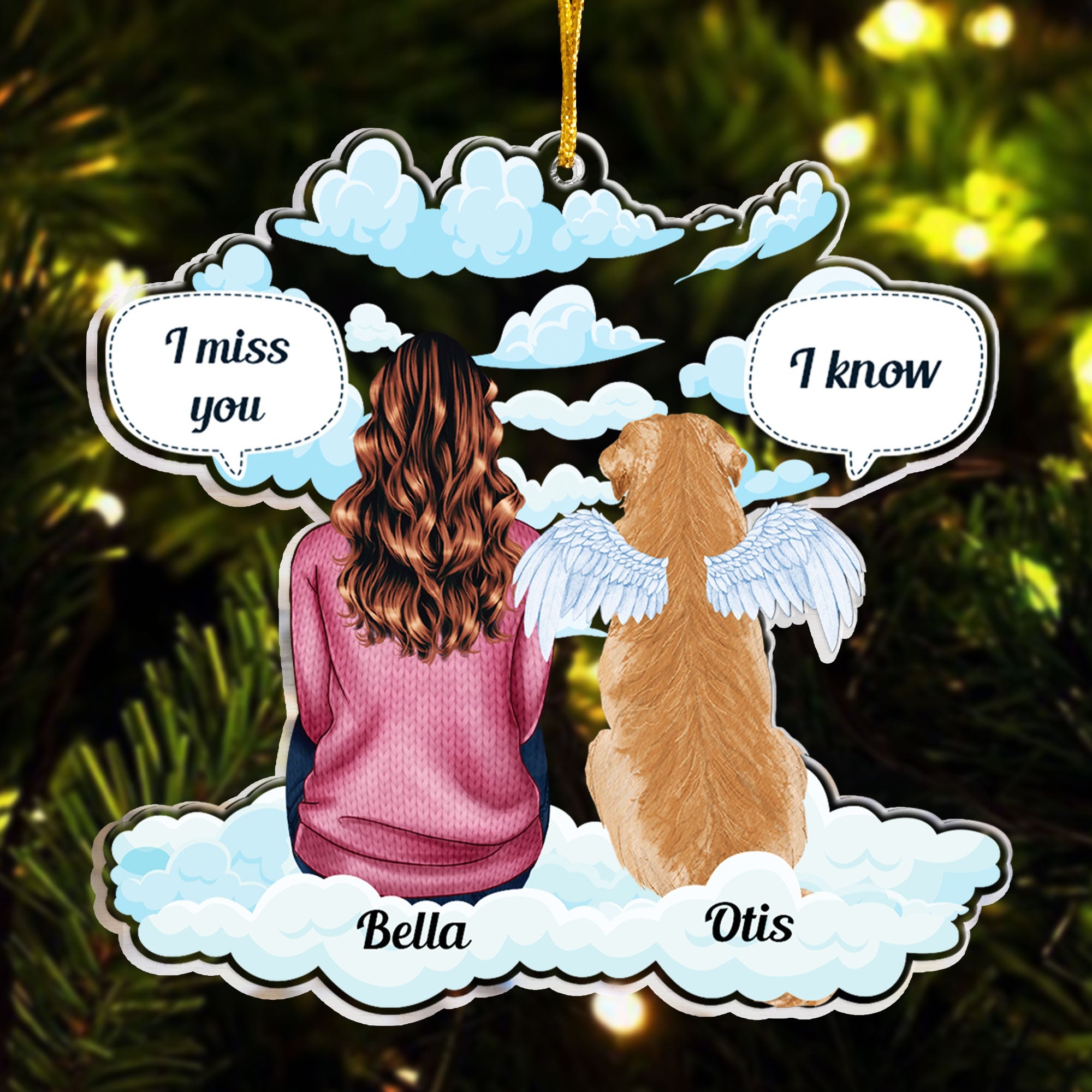 I Miss You - Personalized Acrylic Ornament