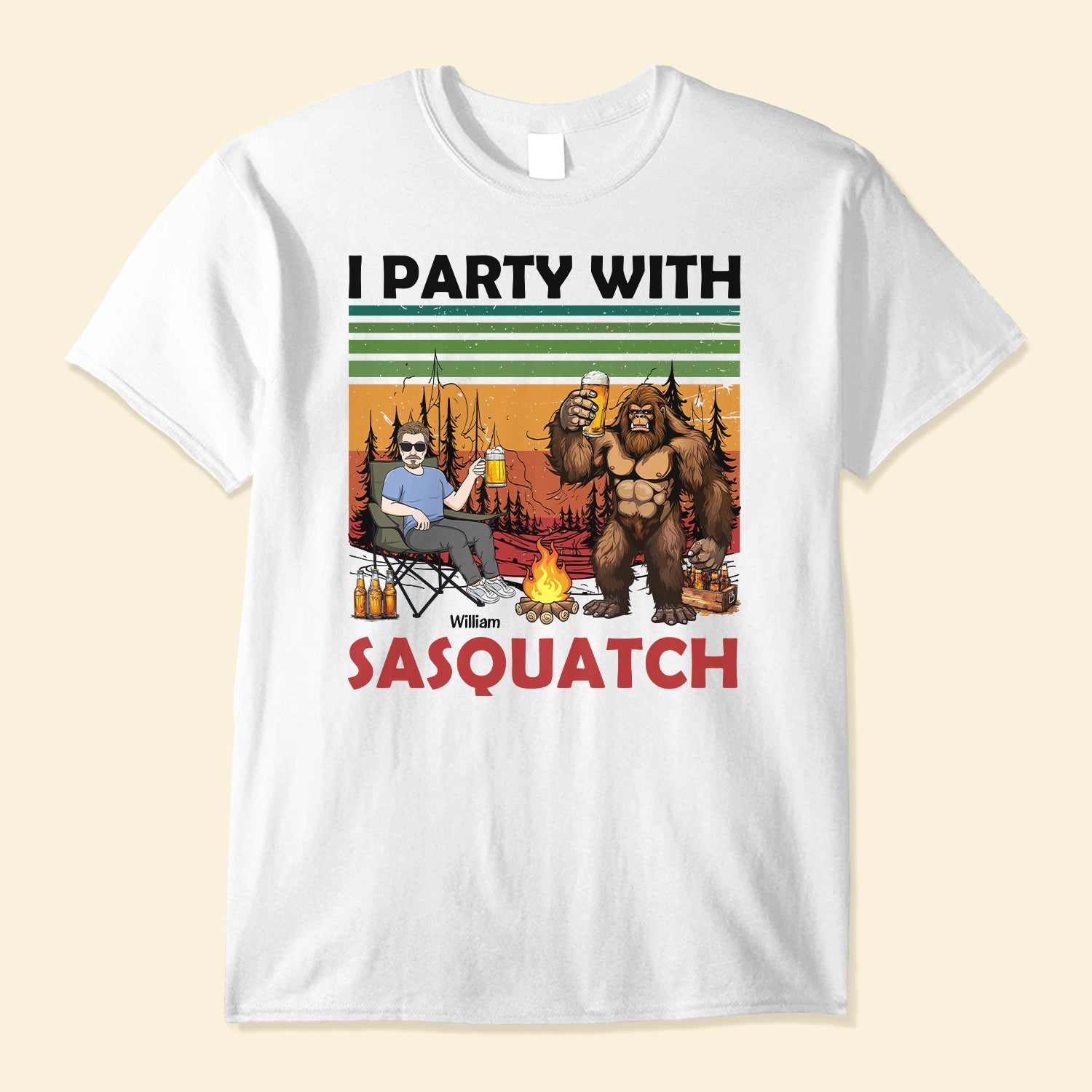 I Party With Sasquatch - Personalized Shirt