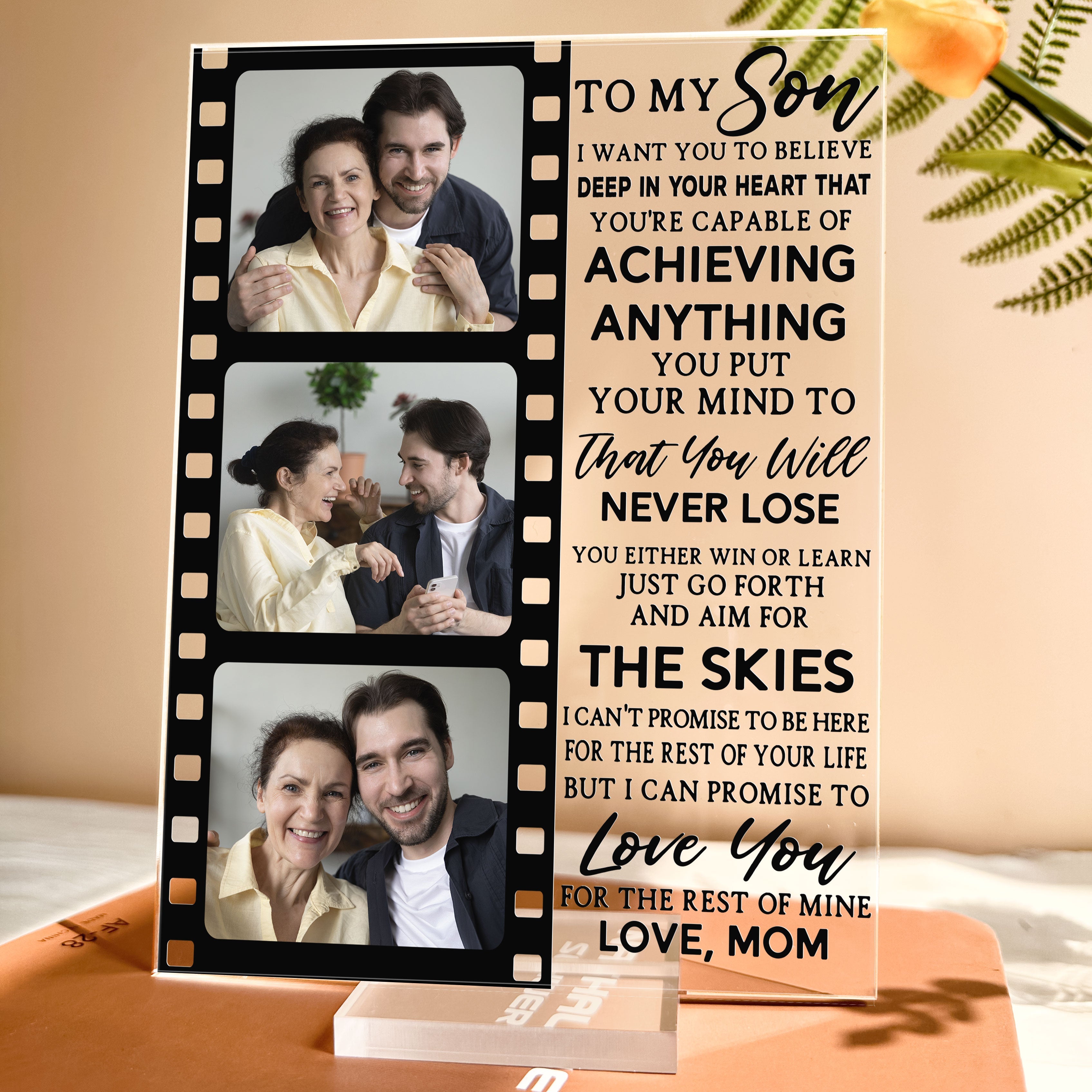 I Promise To Love You For The Rest Of Mine - Personalized Acrylic Photo Plaque