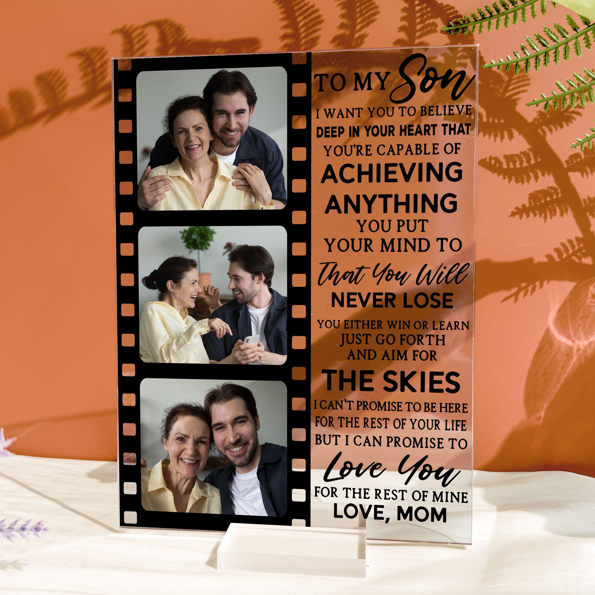 I Promise To Love You For The Rest Of Mine - Personalized Acrylic Photo Plaque