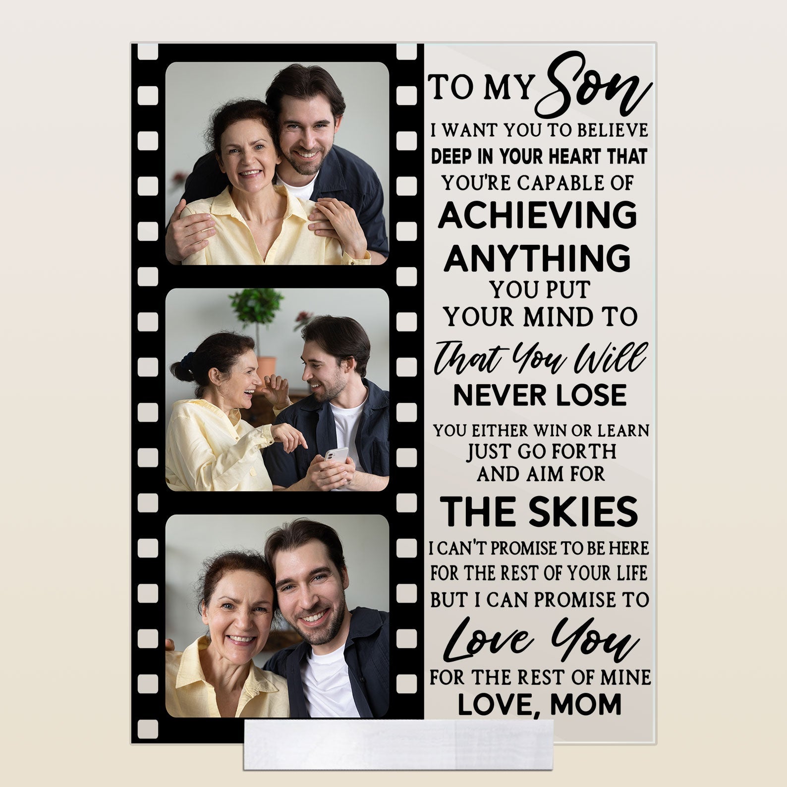 I Promise To Love You For The Rest Of Mine - Personalized Acrylic Photo Plaque