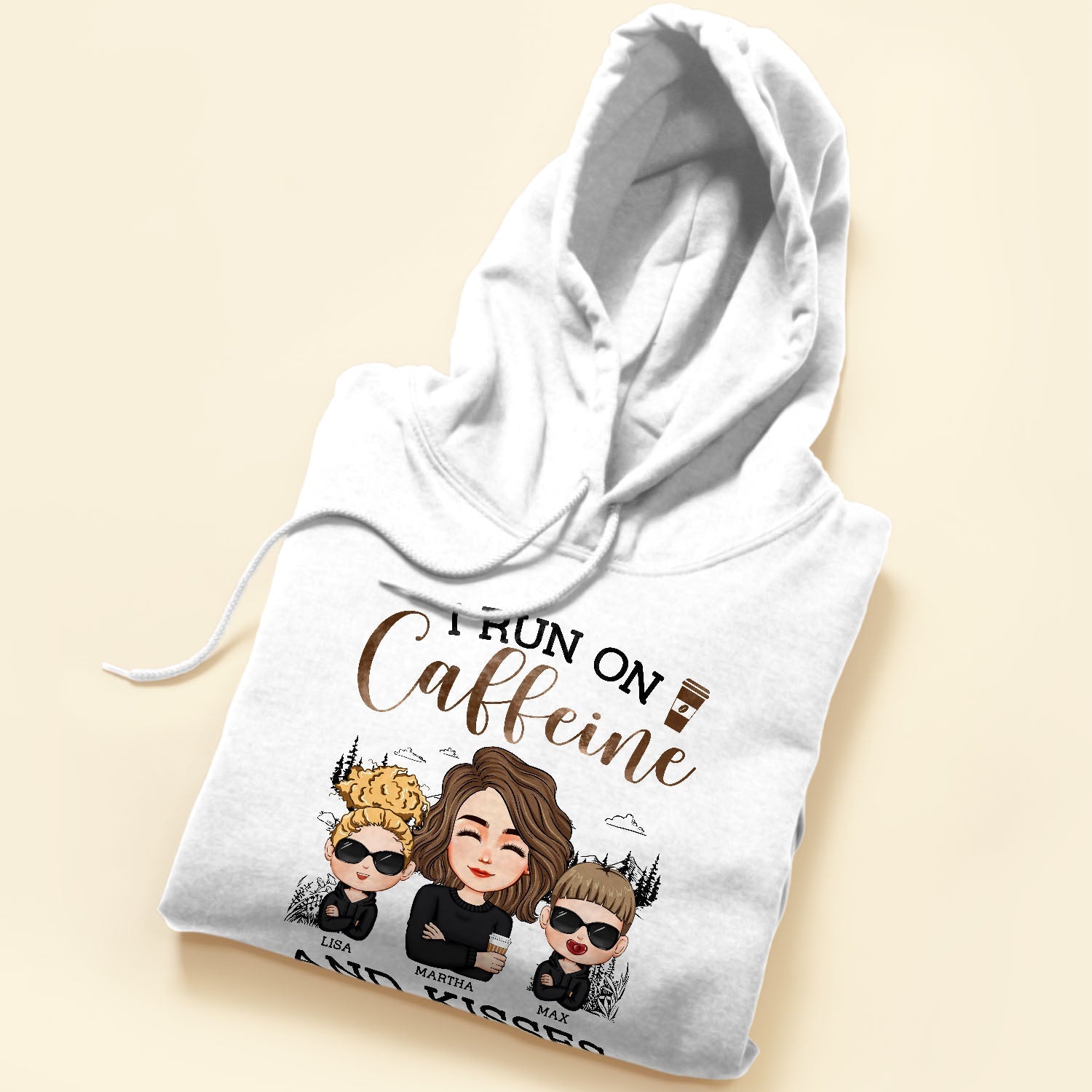 I Run On Caffeine And Kisses - Personalized Shirt