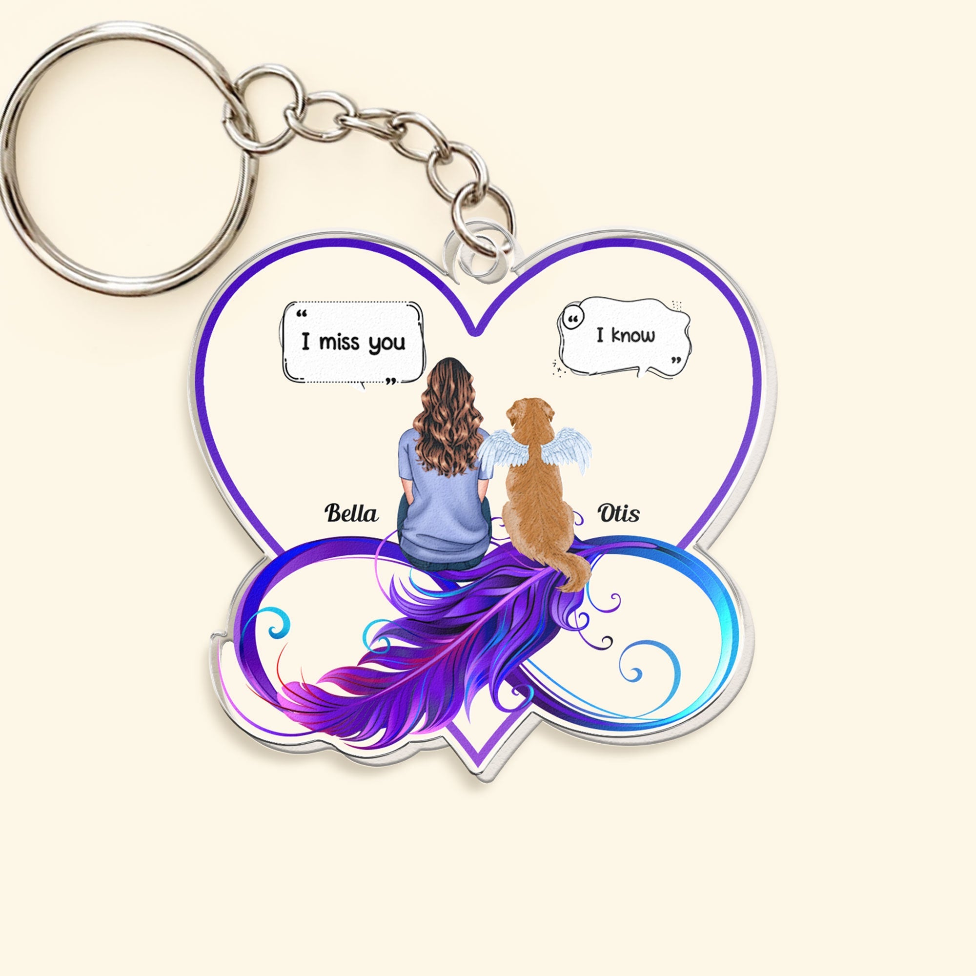 I Still Miss You Pet Memorial - Personalized Acrylic Keychain