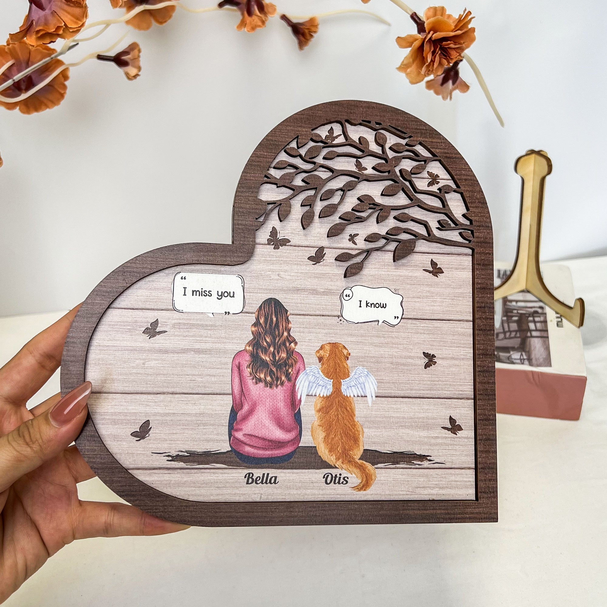 I Still Miss You Pet Memorial - Personalized 2 Layers Wooden Plaque