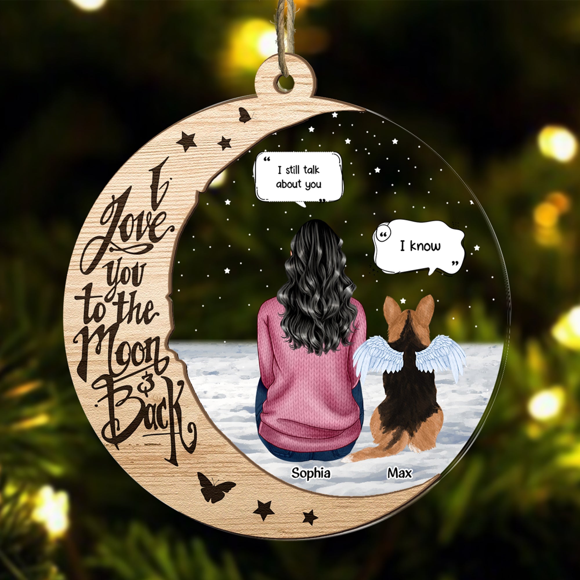 I Still Talk About You - New Version - Personalized Wood And Acrylic Ornament