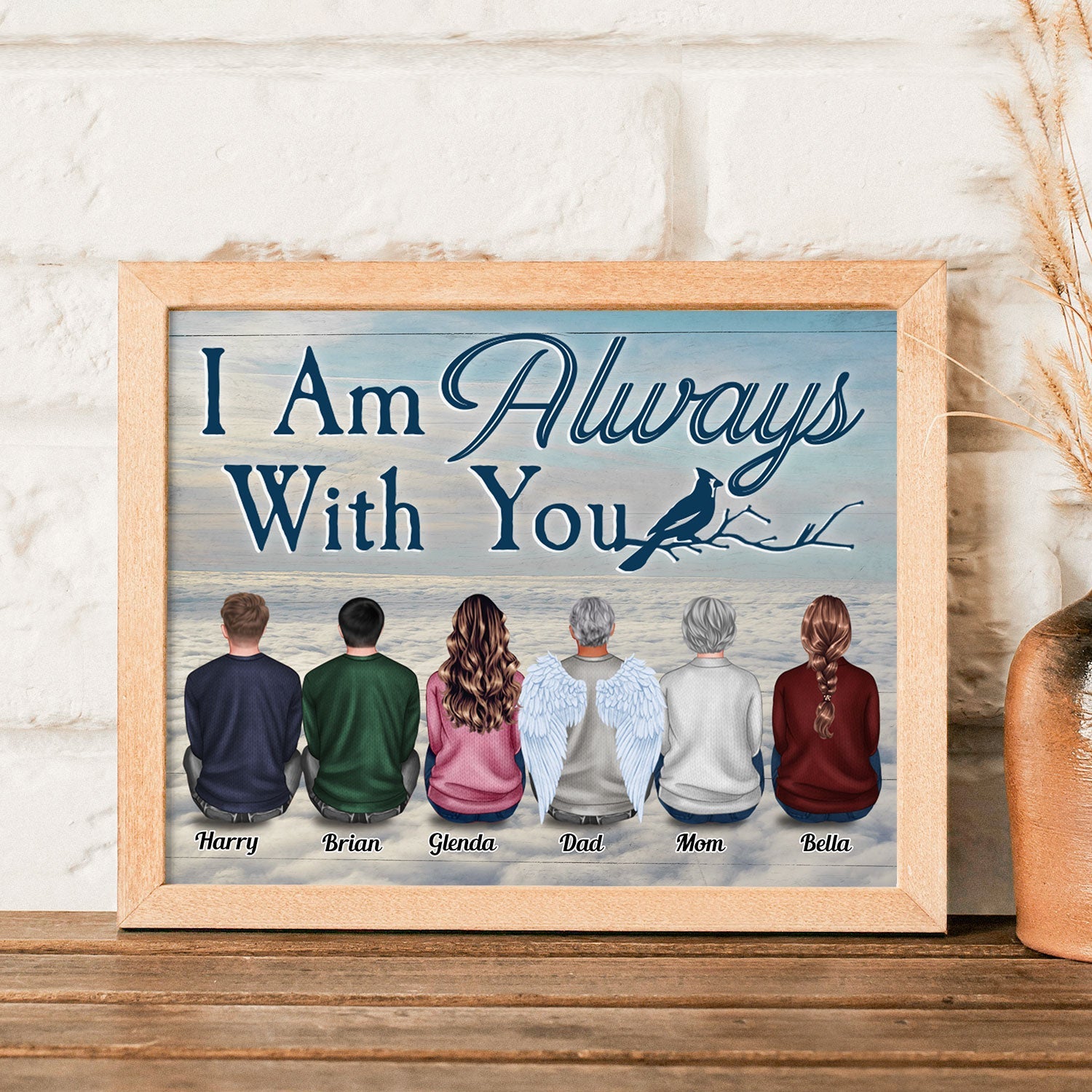 I Am Always With You Heaven - Personalized Poster - Memorial Gift For Family