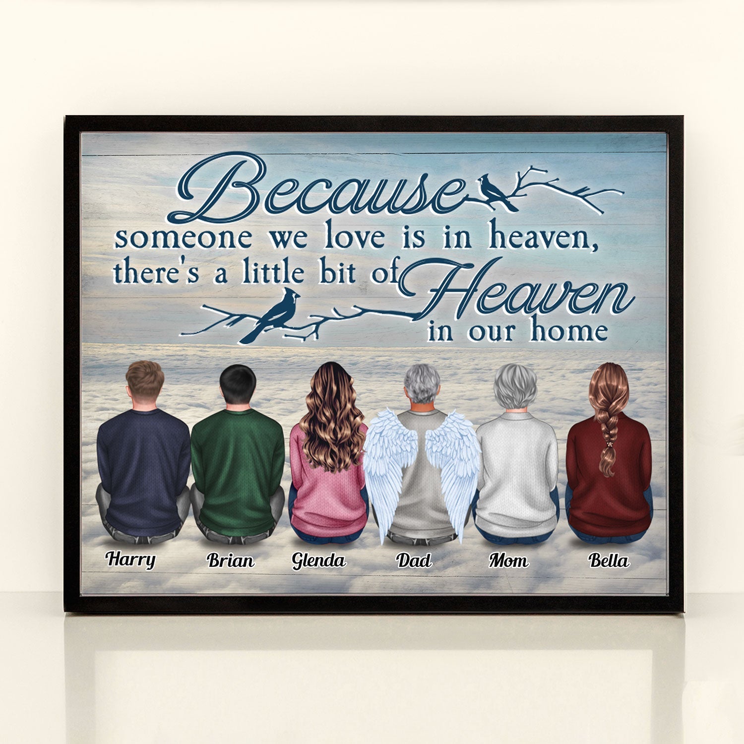 I Am Always With You Heaven - Personalized Poster - Memorial Gift For Family