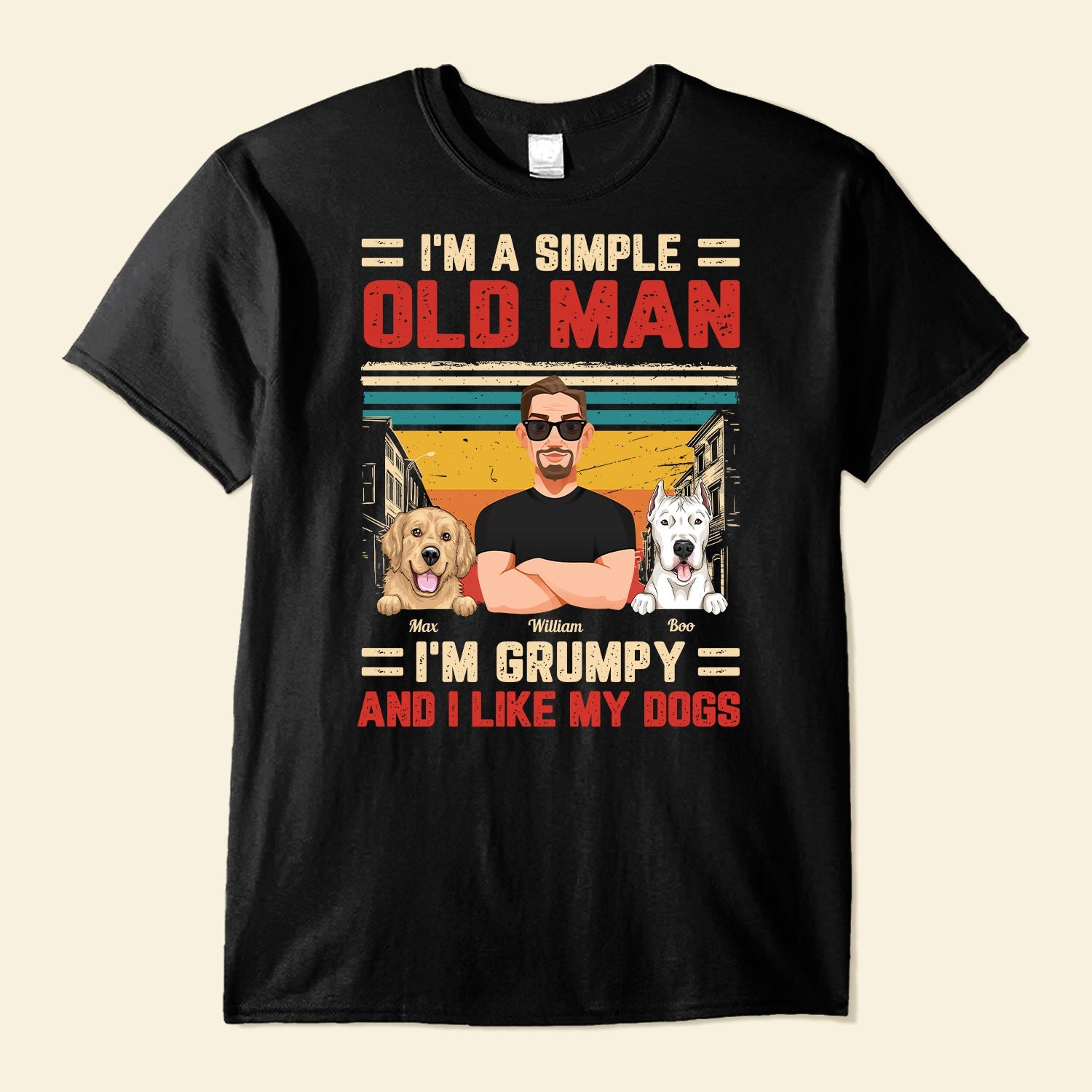 I'm A Simple Old Man - Personalized Shirt