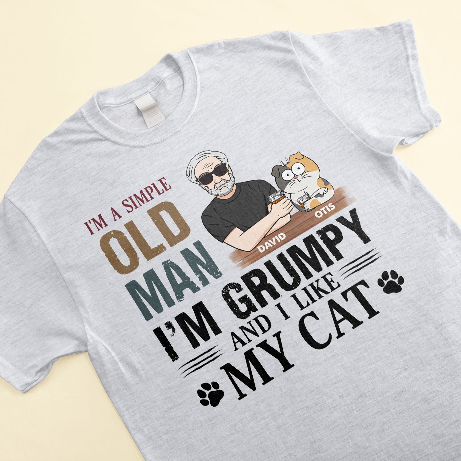 I'm A Simple Old Man - Personalized Shirt