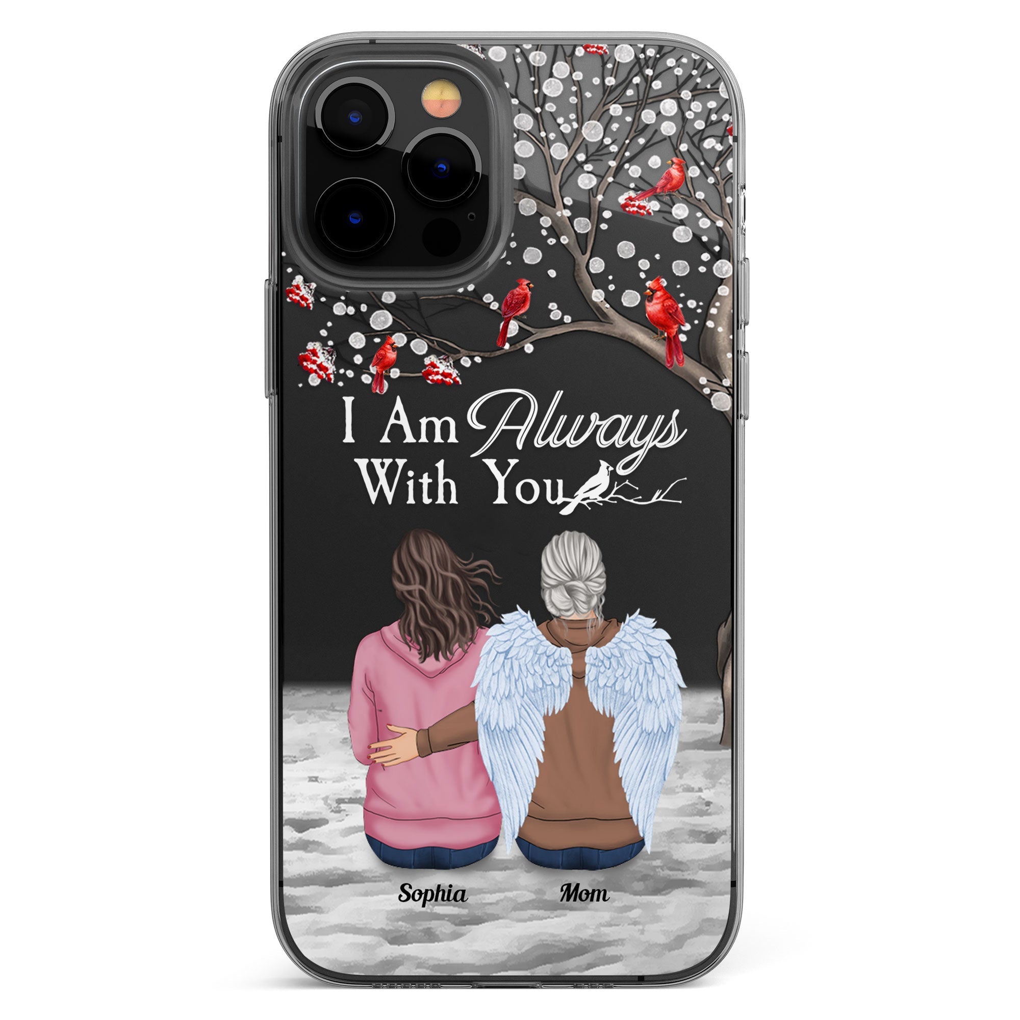 I'm Always With You - Personalized Clear Phone Case