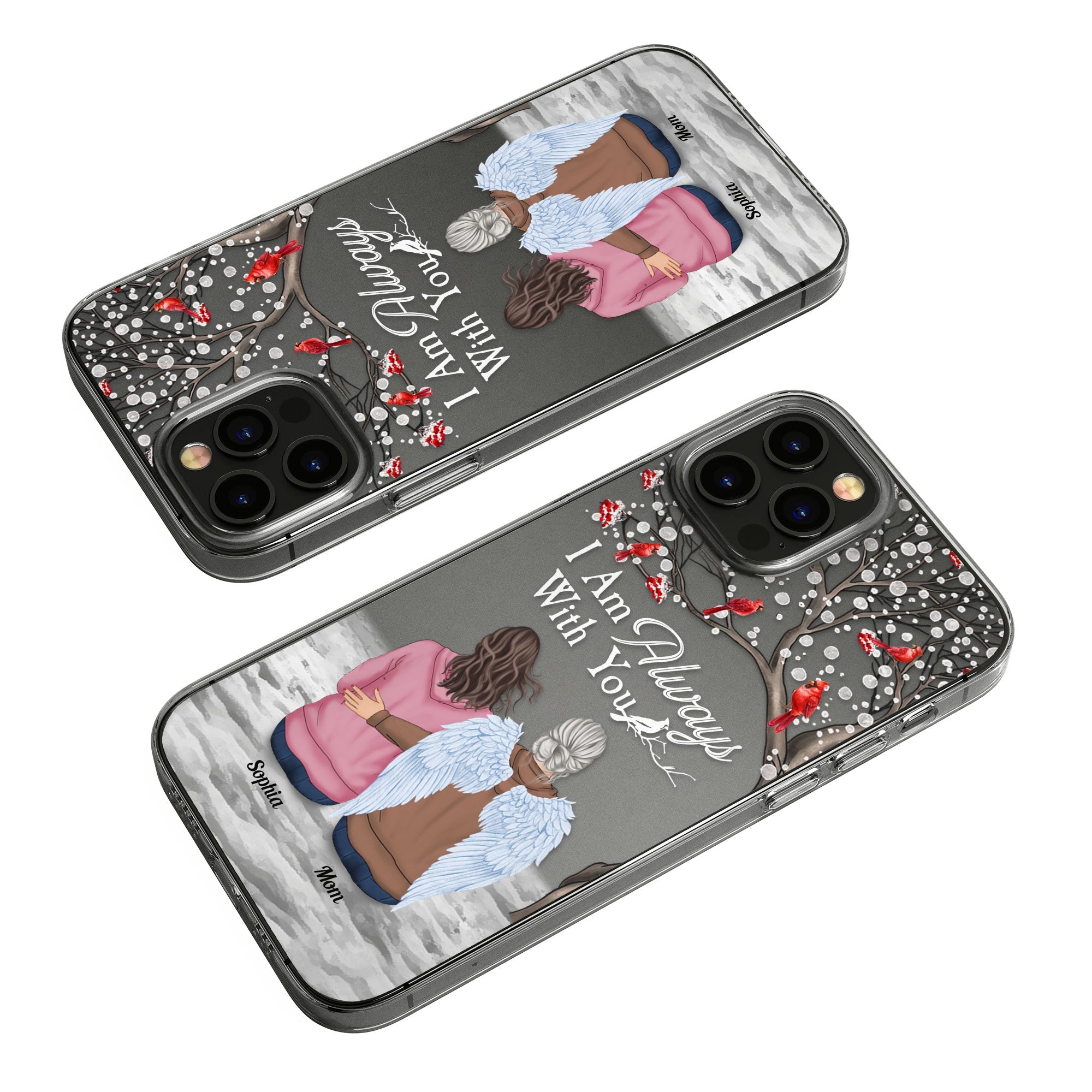 I'm Always With You - Personalized Clear Phone Case