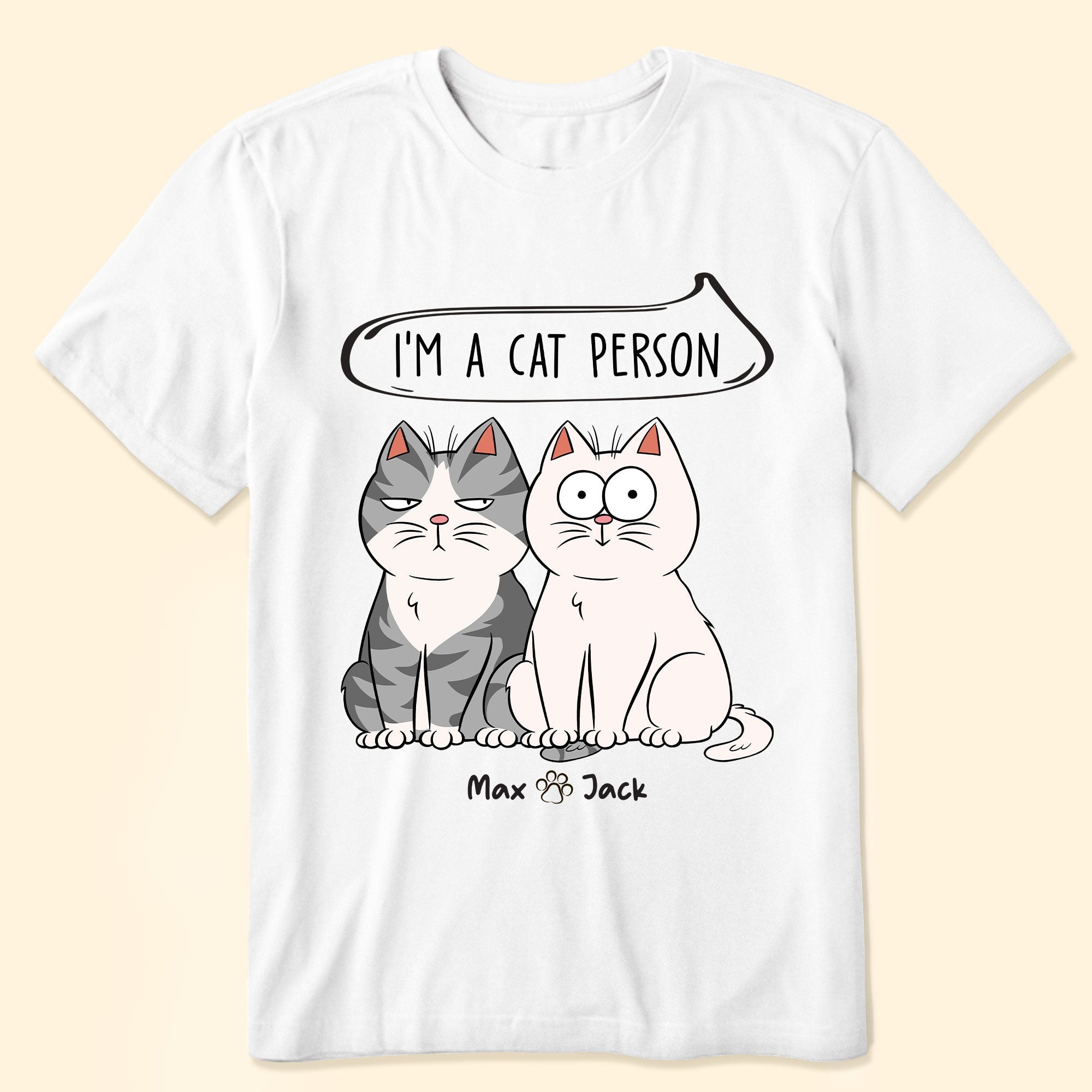 I'm A Cat Person - Personalized Shirt