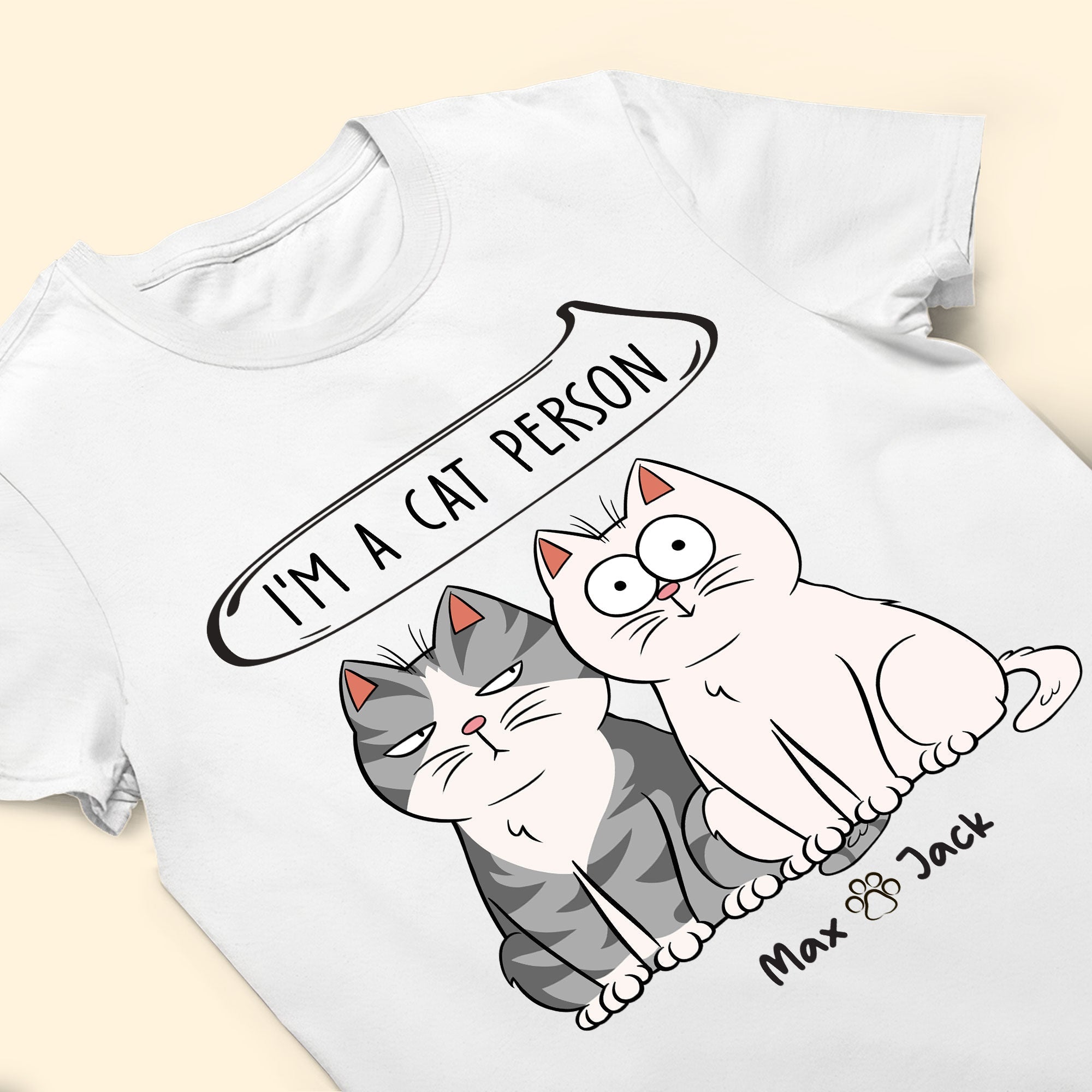 I'm A Cat Person - Personalized Shirt