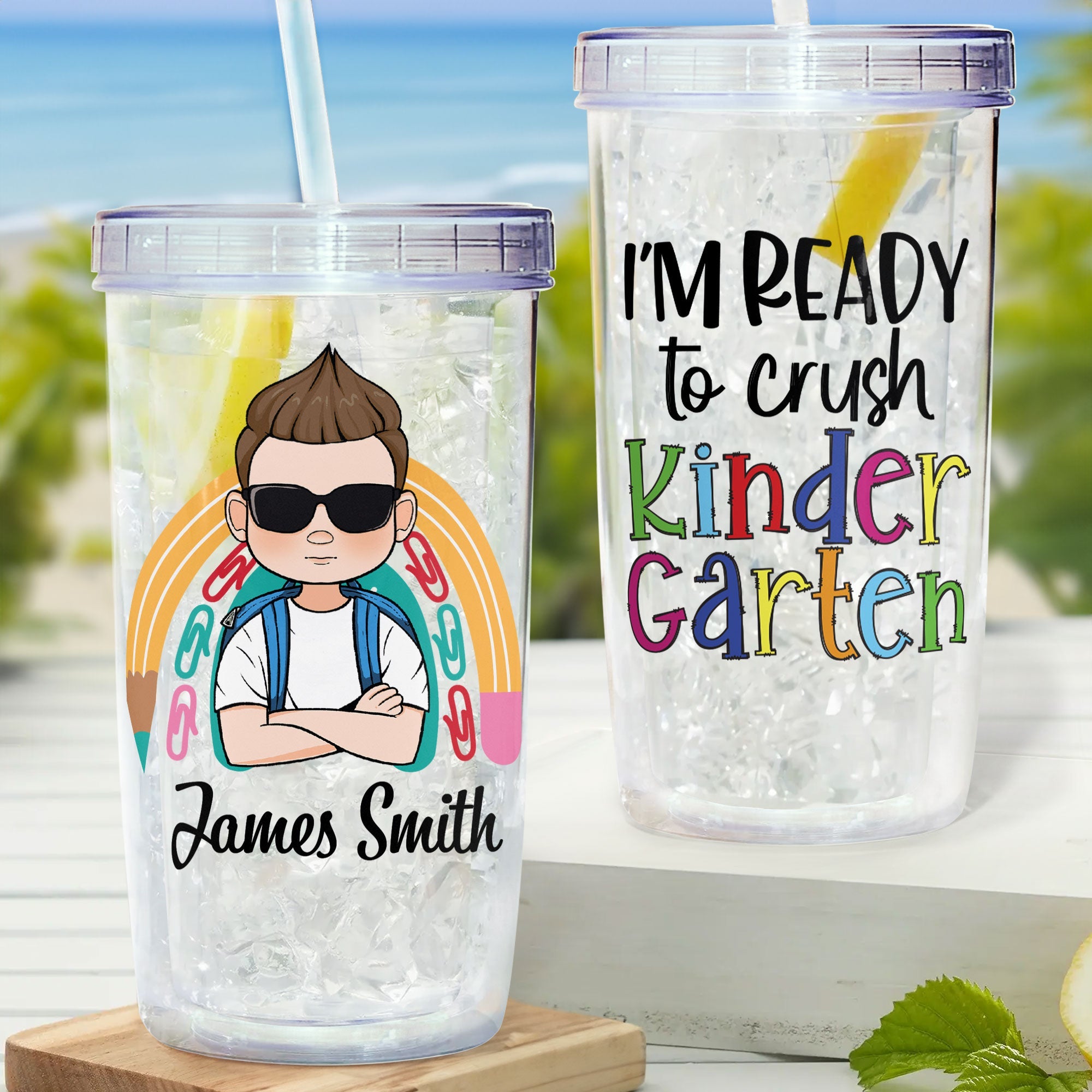 I'm Ready To Crush - Personalized Acrylic Tumbler With Straw