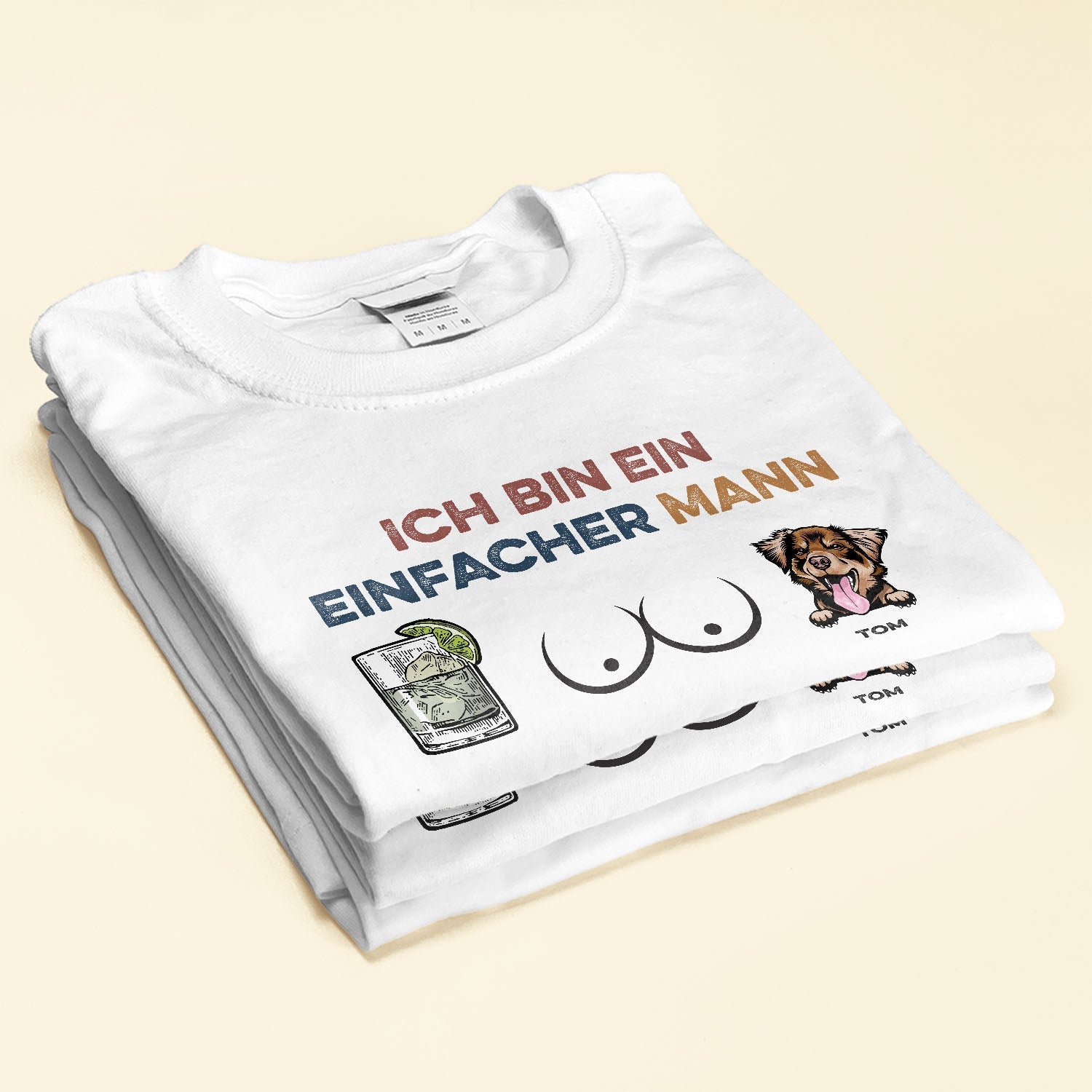 Ich Bin Ein Einfacher Mann - Personalized Shirt - Gift For Dog Dad, Dog Lover