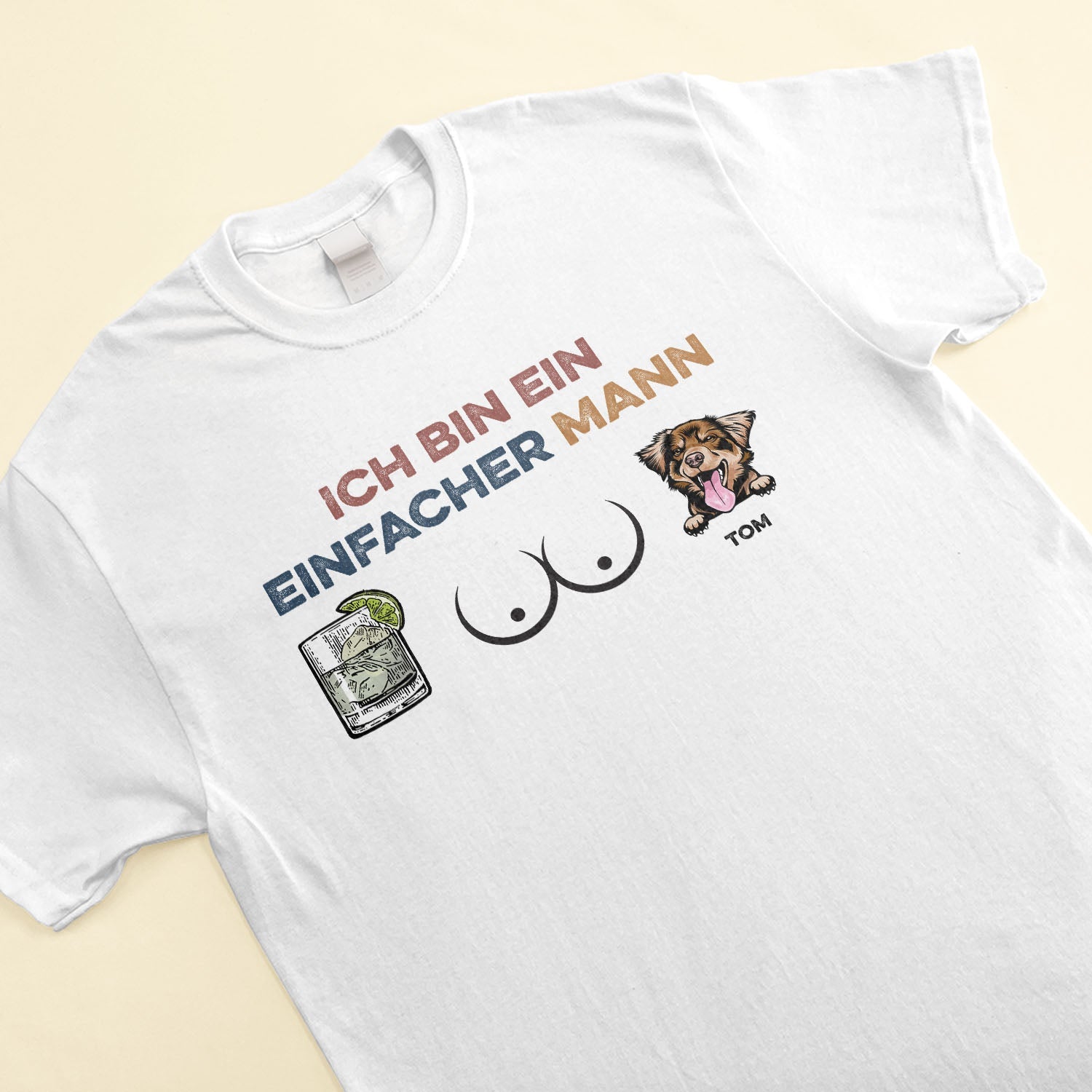 Ich Bin Ein Einfacher Mann - Personalized Shirt - Gift For Dog Dad, Dog Lover