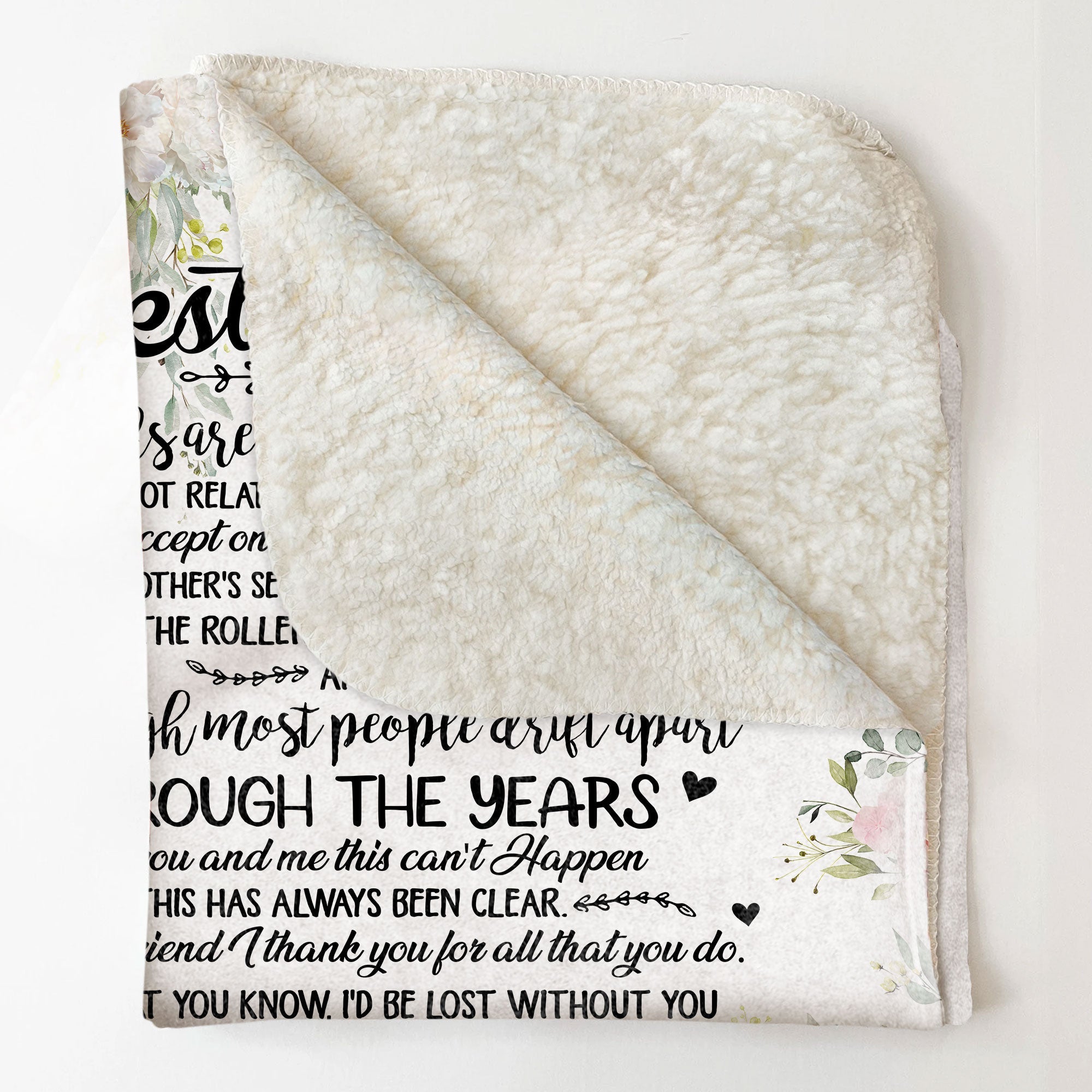 I'd Be Lost Without You - Personalized Blanket - Birthday Friendship Gift For Besties, Best Friends, BFF