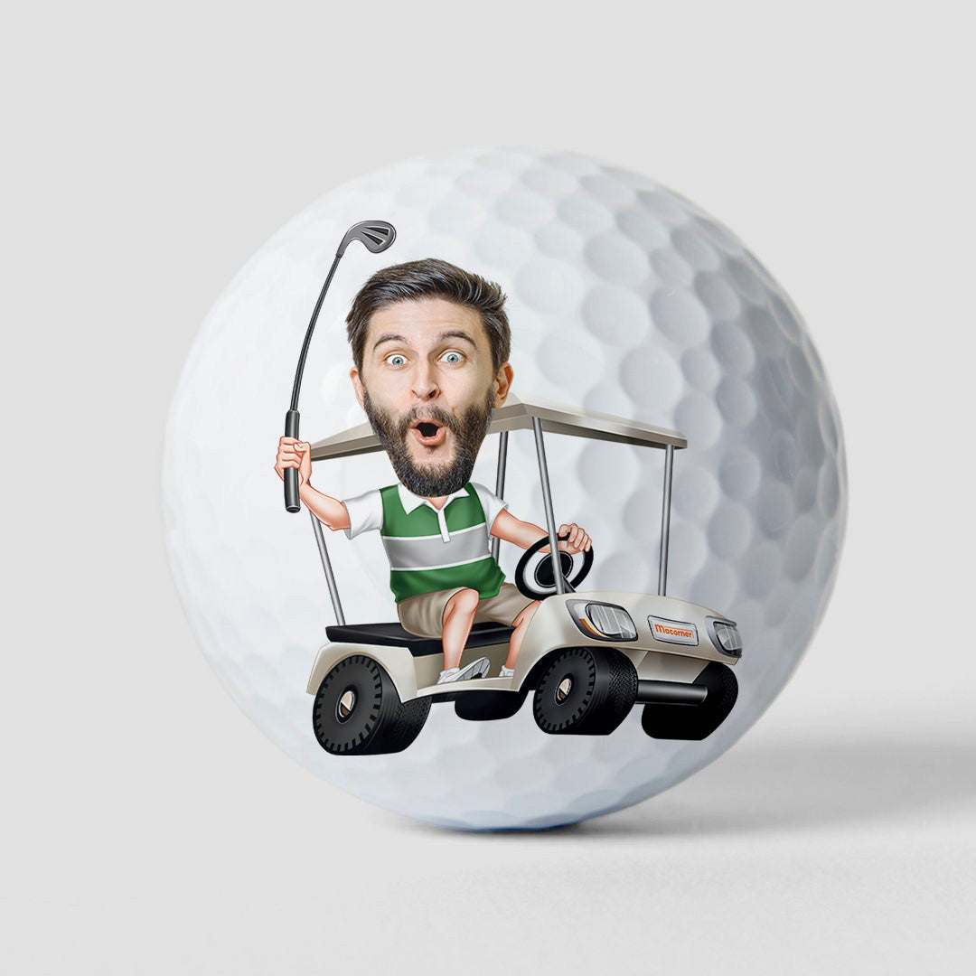 If Found Please Hit Better Than Custom Name Did Funny - Personalized Photo Golf Ball