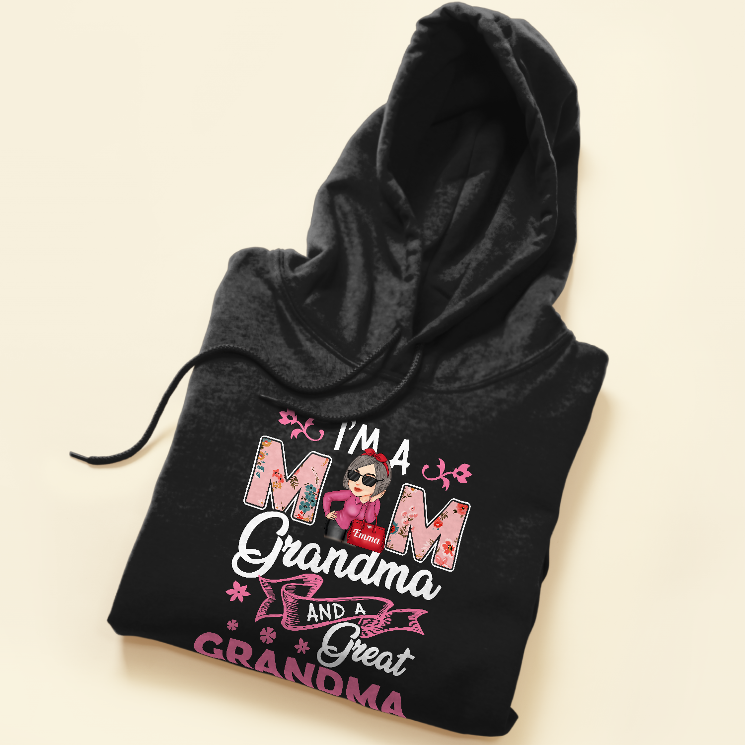 I'm A Mom Grandma Great Grandma - Personalized Shirt - Birthday, Mother's Day Gift For Mom, Grandma, Great Grandma - Gift From Husband, Sons, Daughers