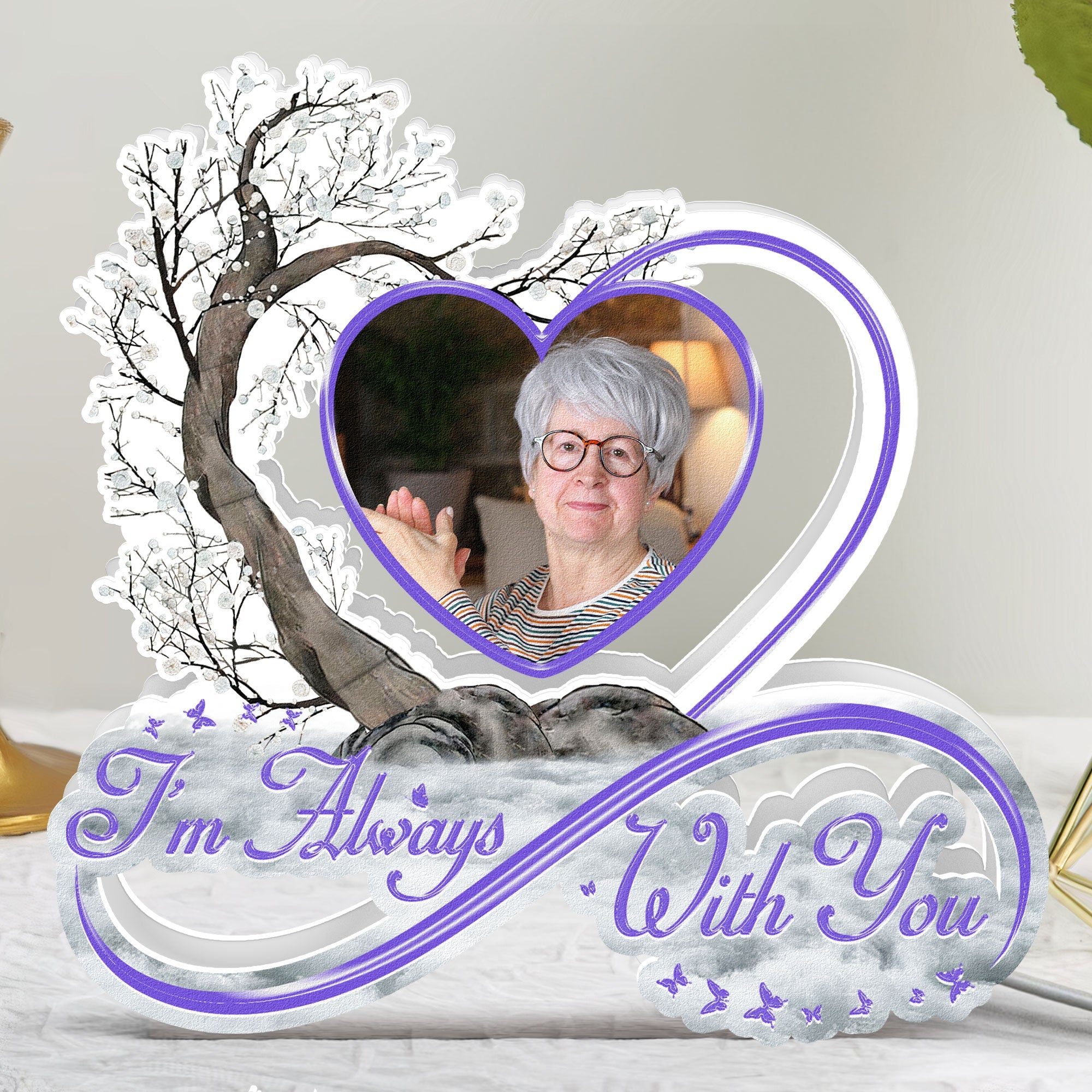 I'm Always With You Infinity Symbol - Personalized Photo Light Box