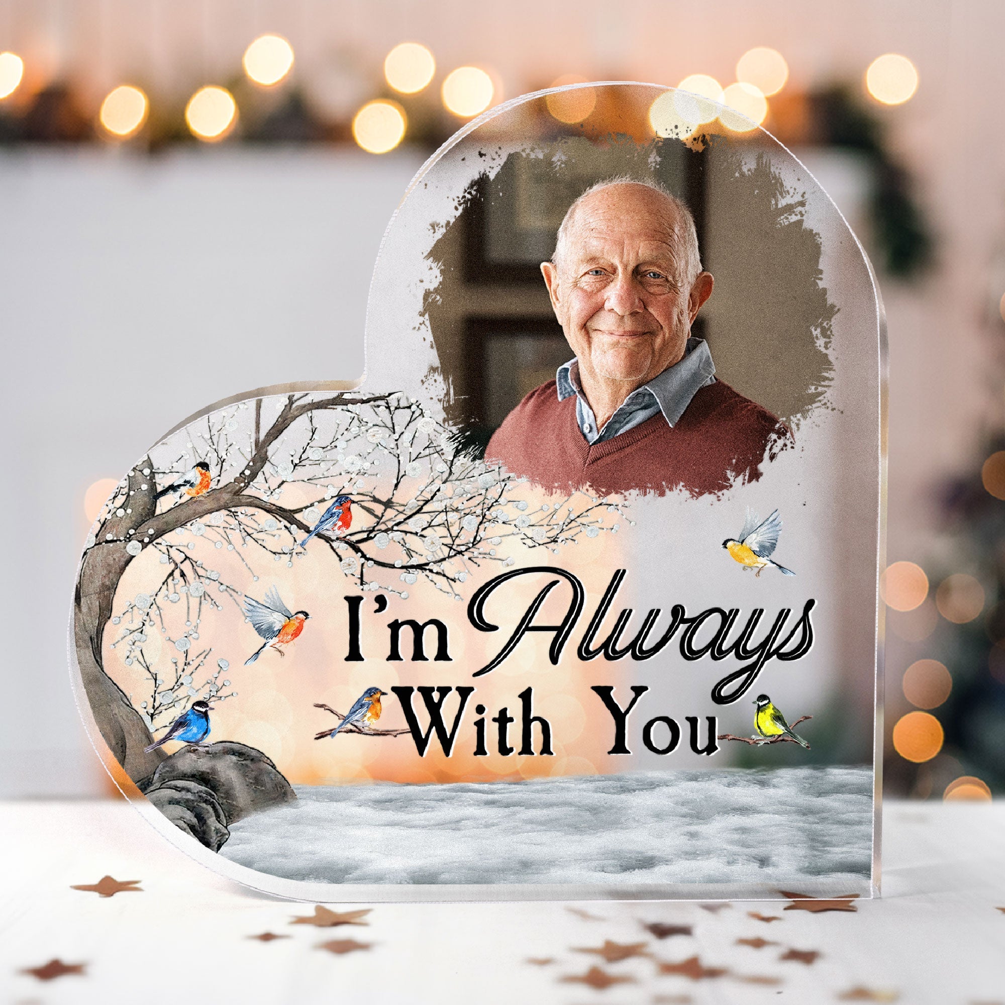 I'm Always With You Memorial Gift - Personalized Acrylic Photo Plaque