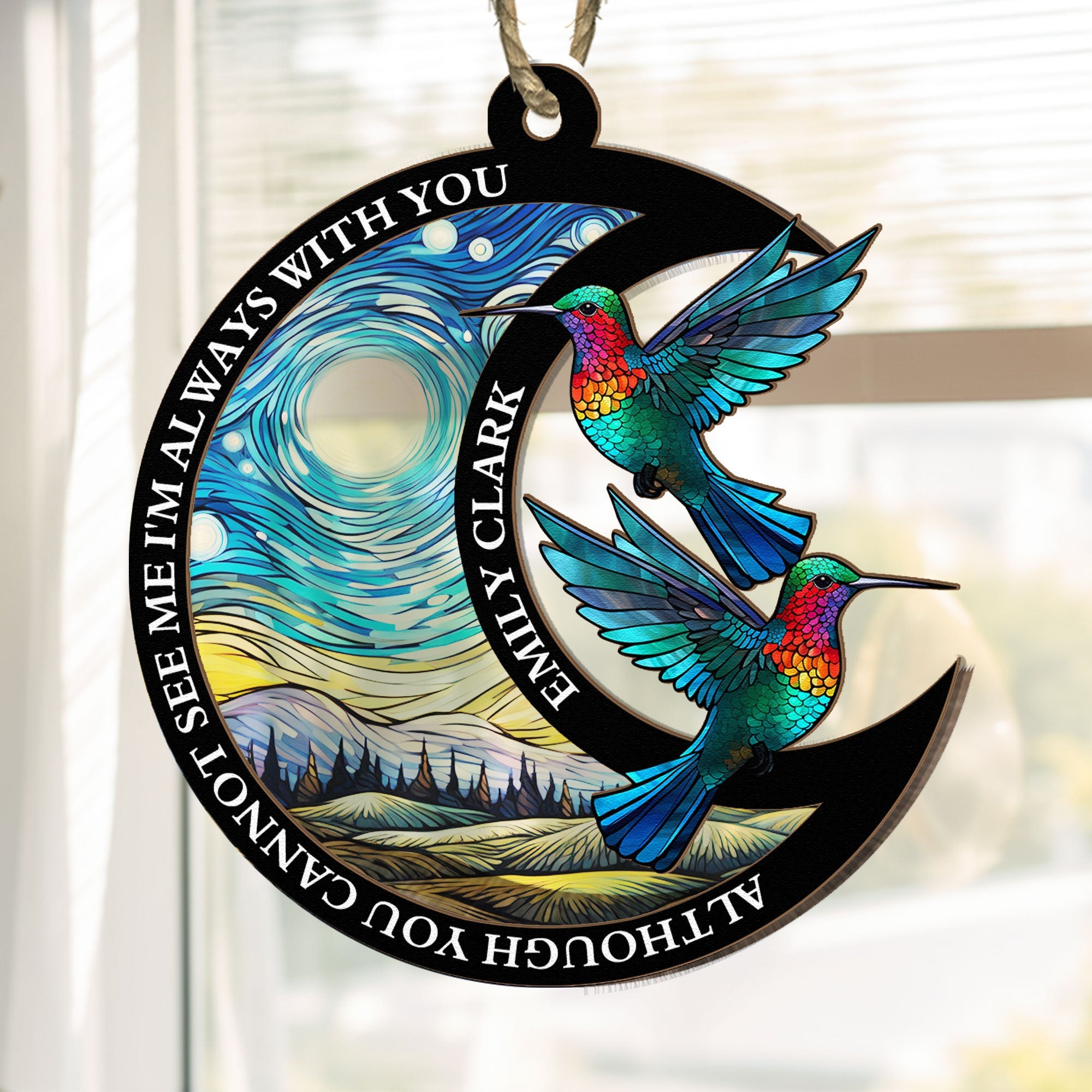 I'm Always With You New Version - Personalized Suncatcher Ornament