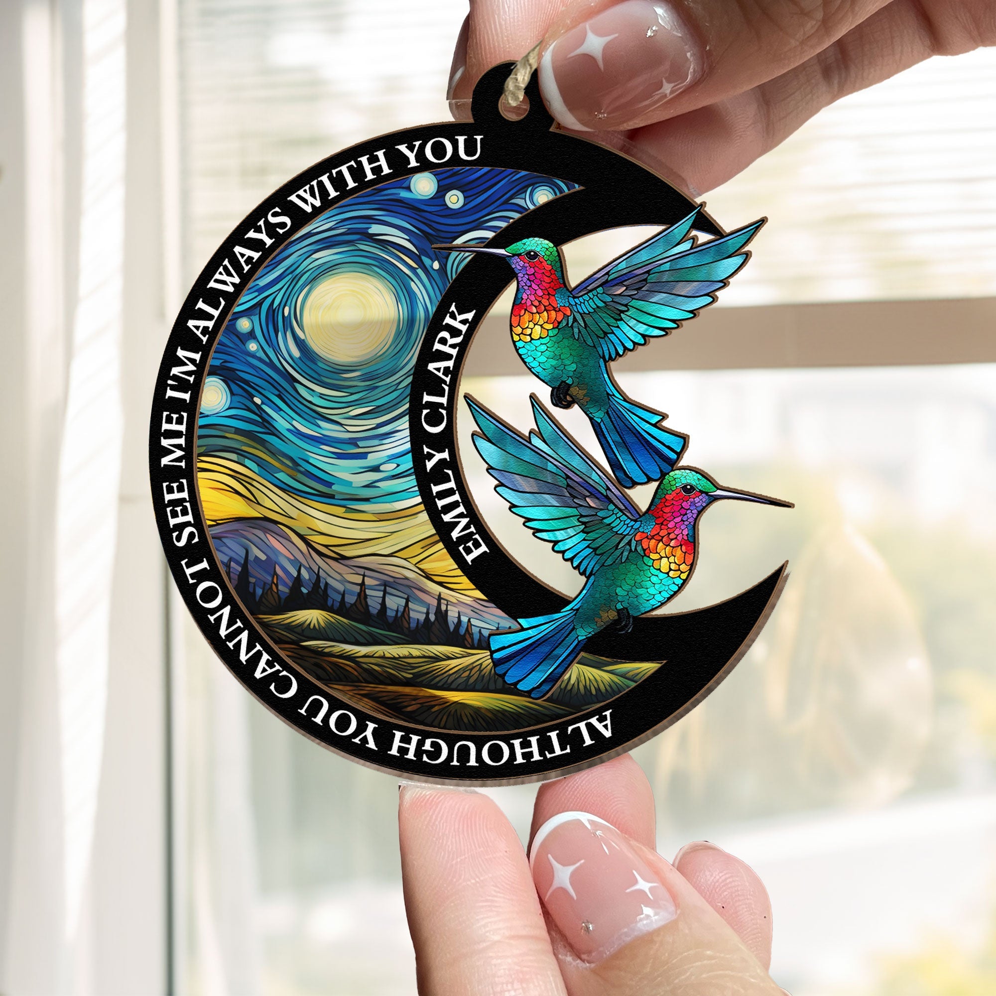 I'm Always With You New Version - Personalized Suncatcher Ornament