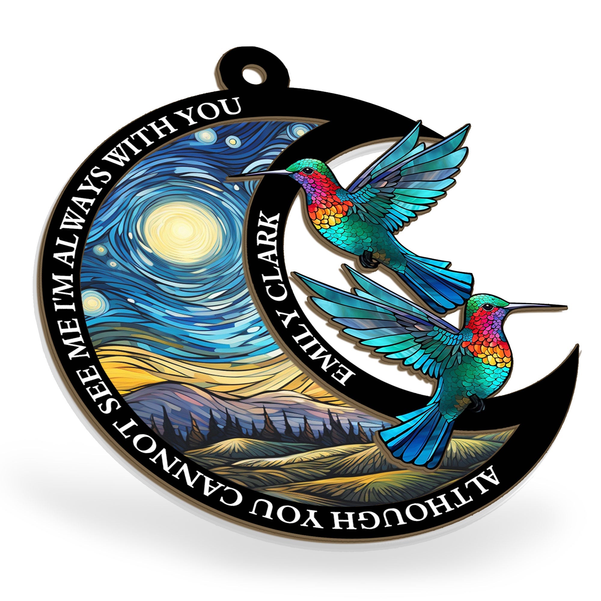 I'm Always With You New Version - Personalized Suncatcher Ornament