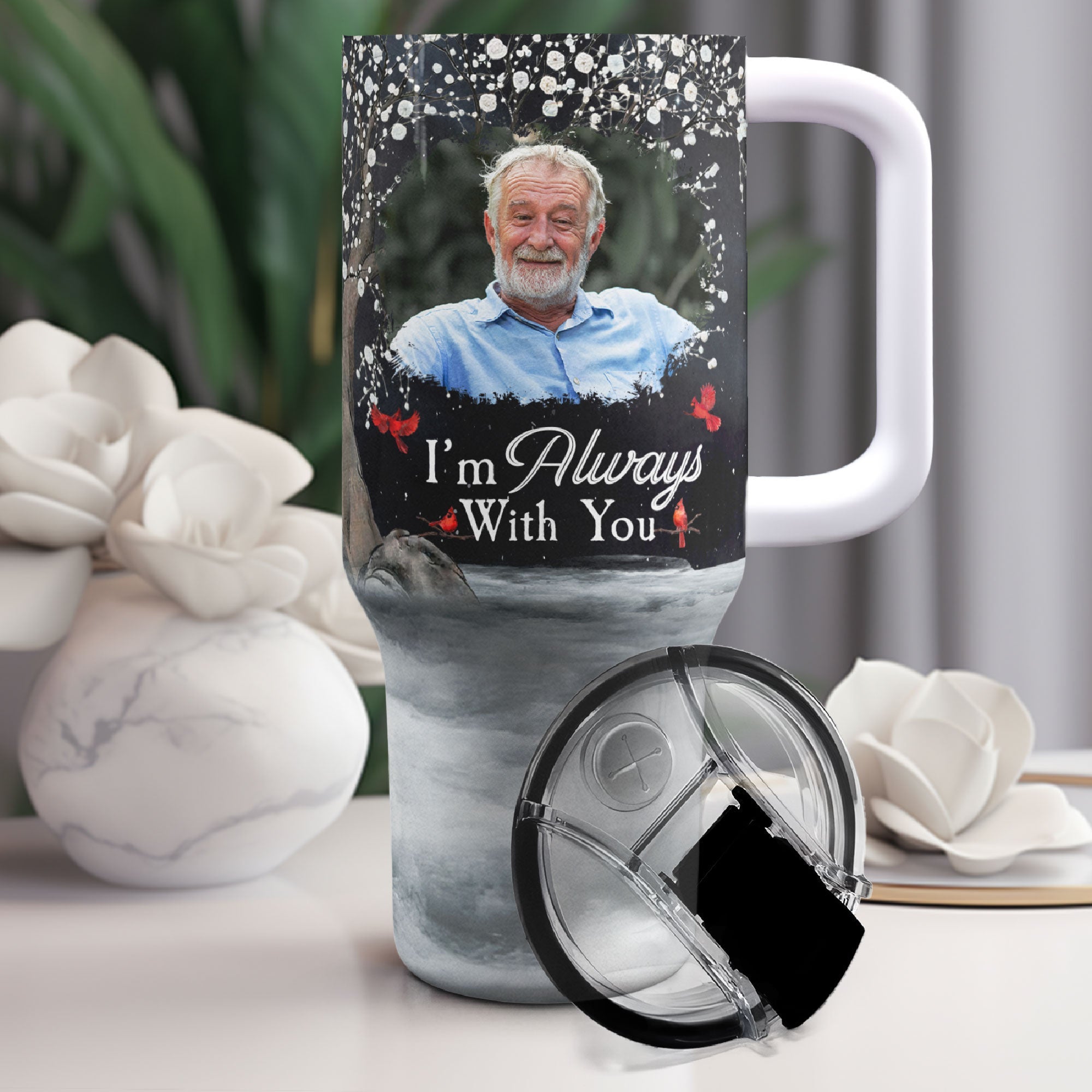 I'm Always With You - Personalized 40oz Photo Tumbler