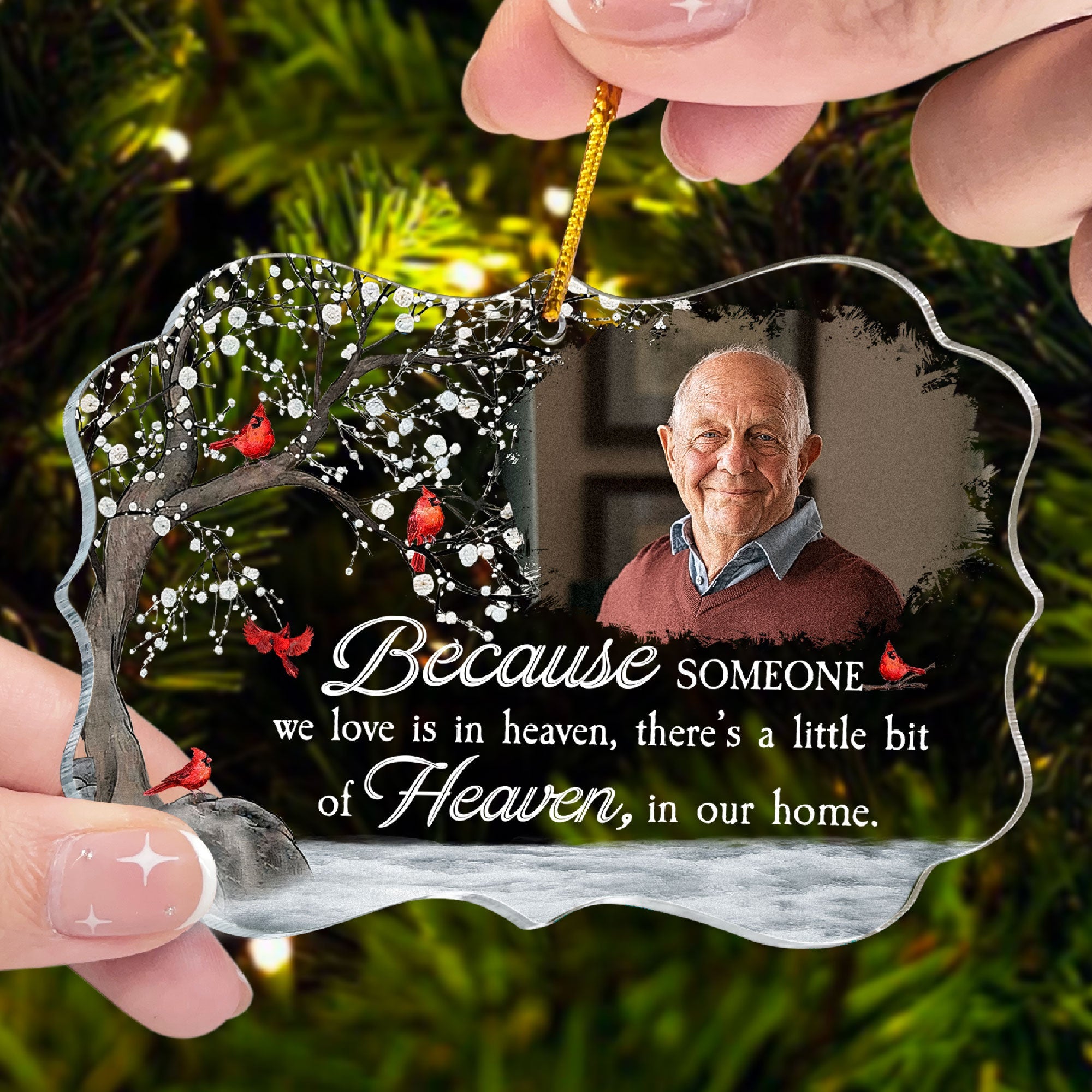 I'm Always With You - Personalized Memorial Photo Ornament