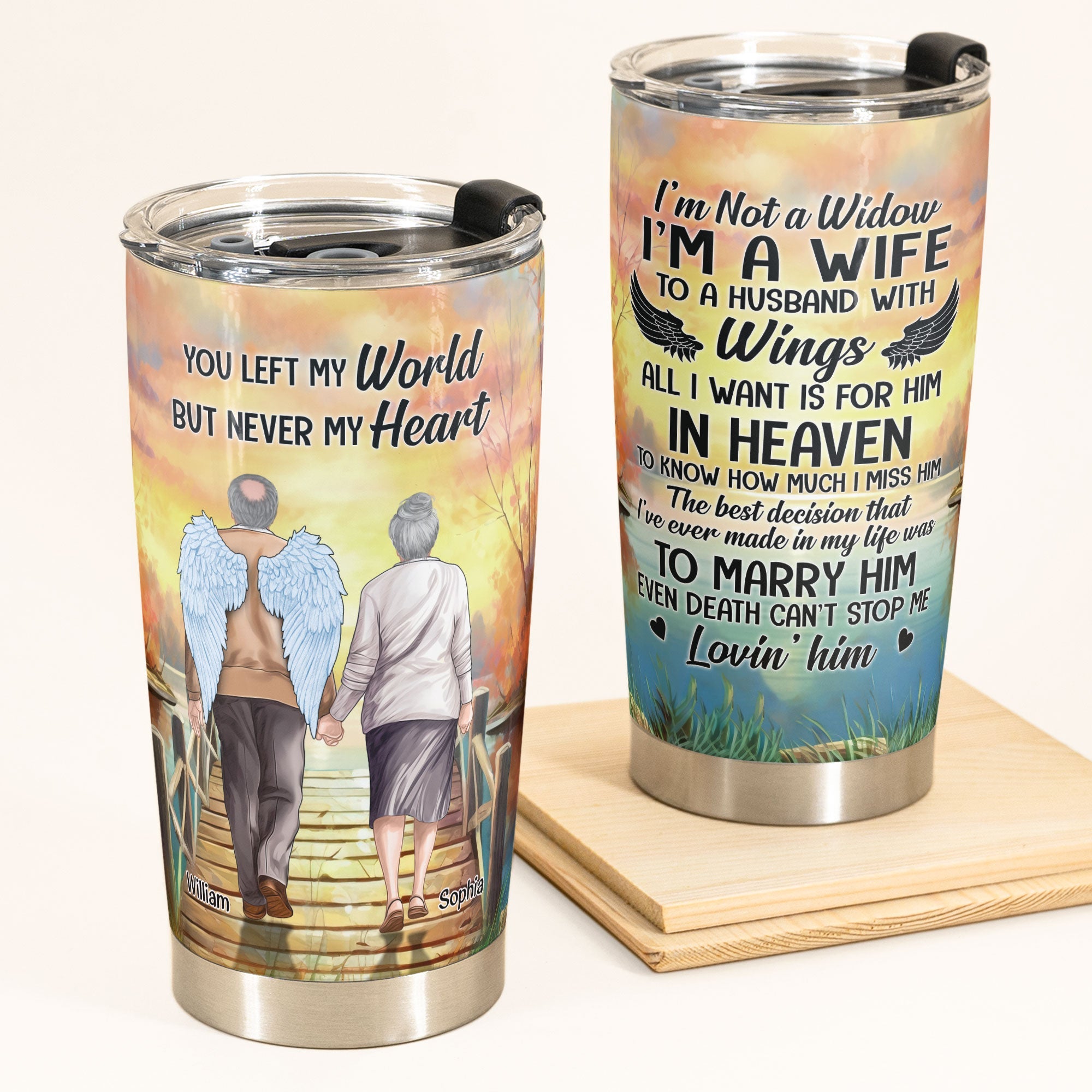 I'm Not A Widow - Personalized Tumbler Cup