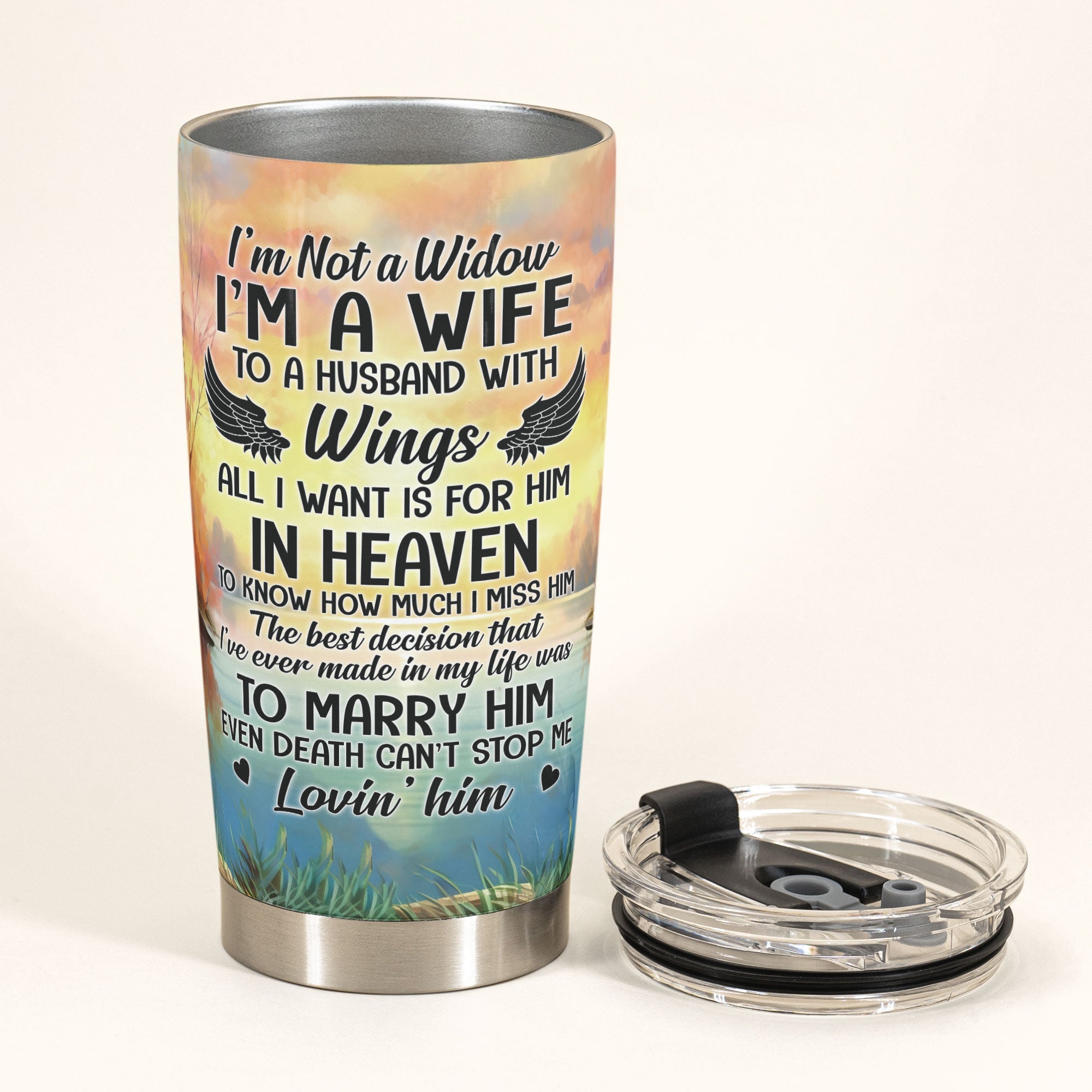 I'm Not A Widow - Personalized Tumbler Cup