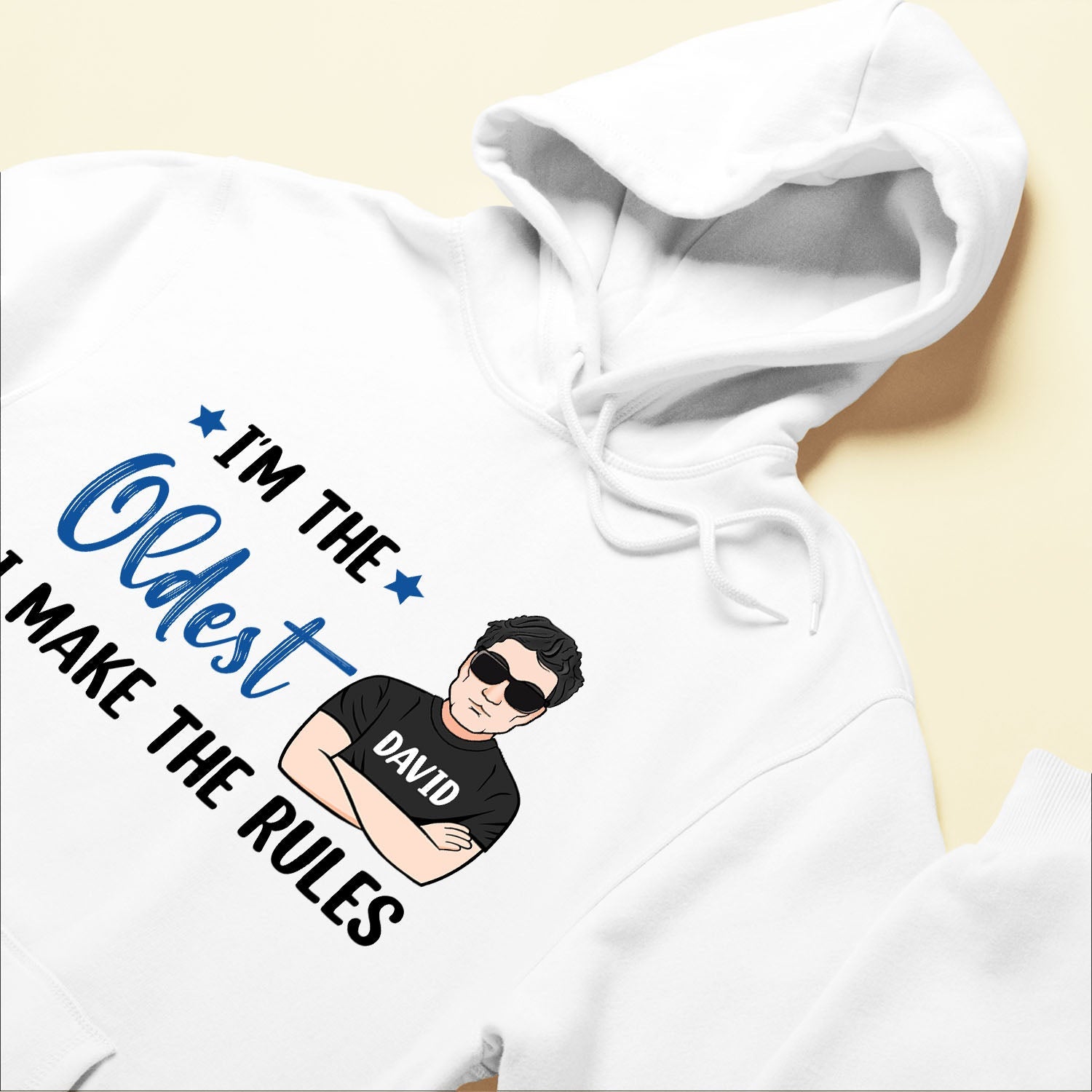 Iƒ??m The Oldest I Make The Rules - Personalized Shirt - Gift For Sibling - Man/Woman/Kids Illustration