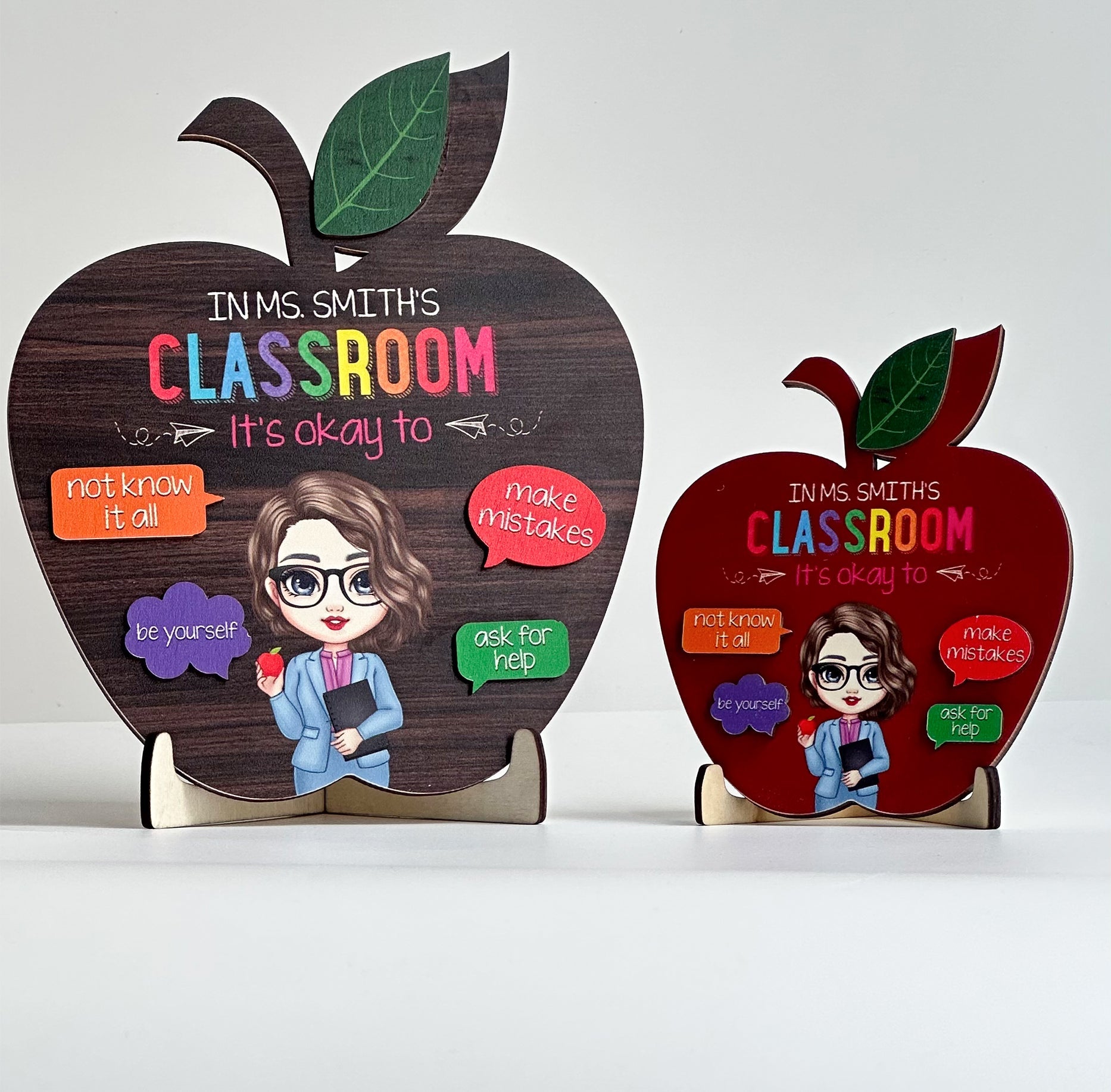 In This Classroom - Personalized 2 Layers Wooden Plaque