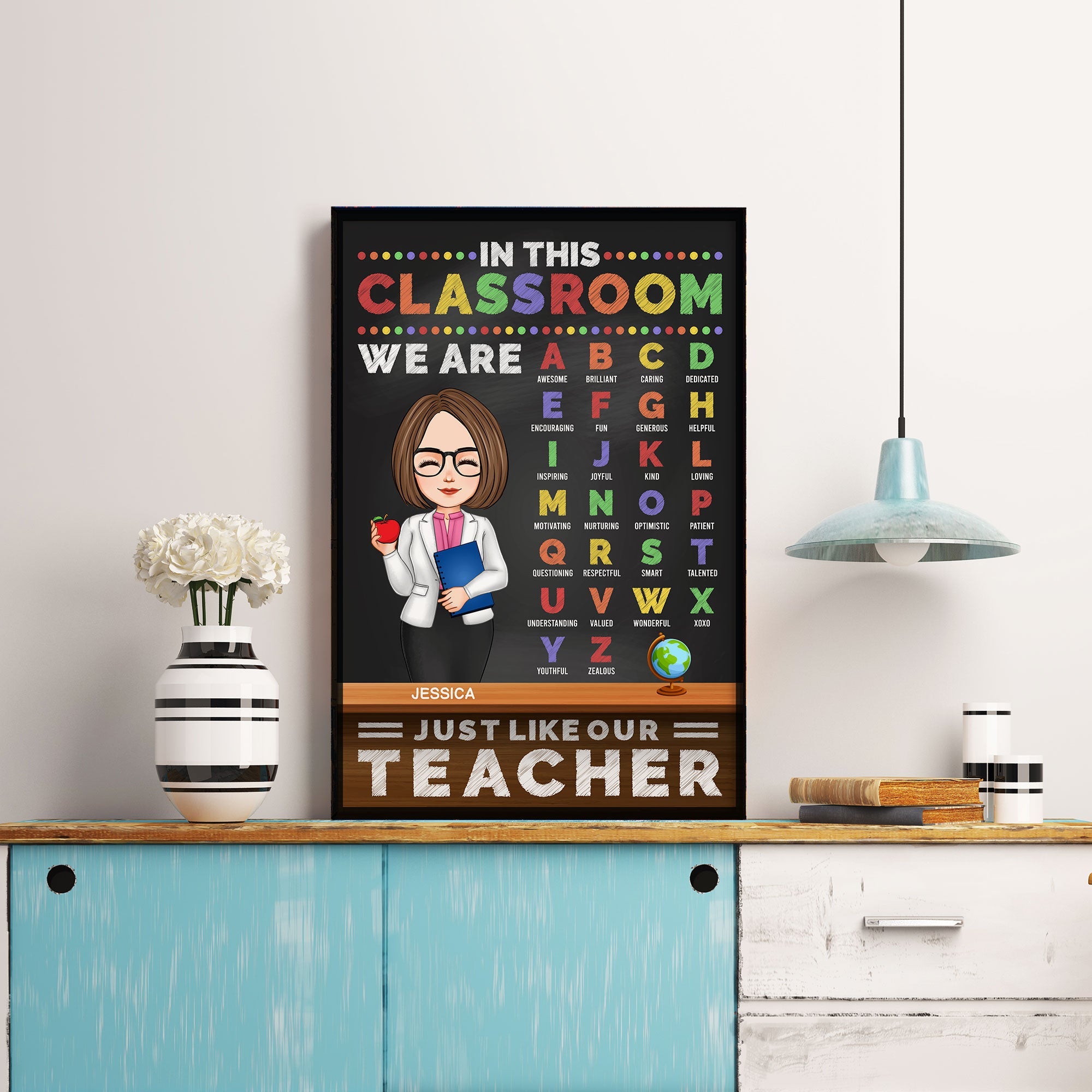 In This Classroom We Are Just Like Our Teacher - Personalized Poster/Wrapped Canvas