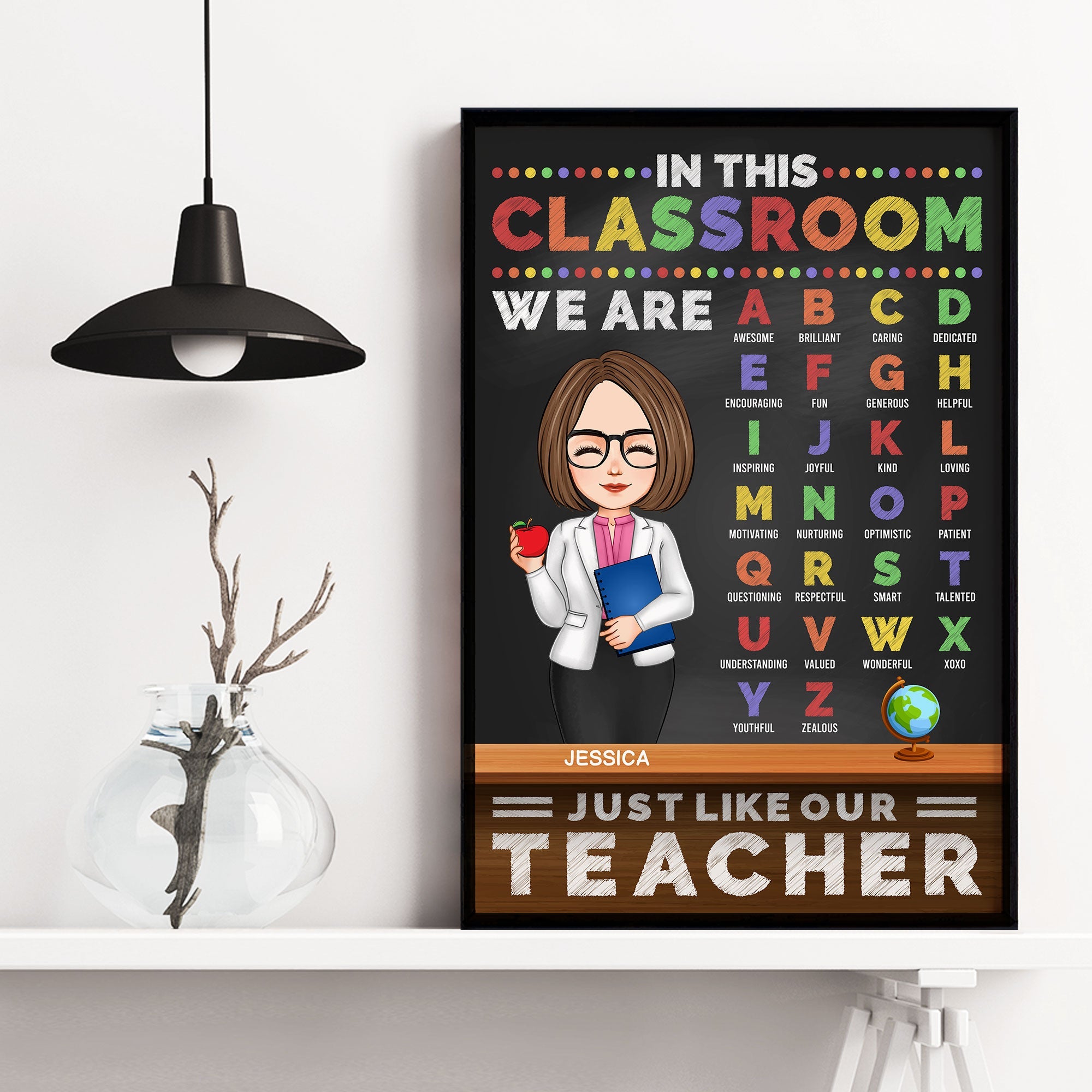 In This Classroom We Are Just Like Our Teacher - Personalized Poster/Wrapped Canvas