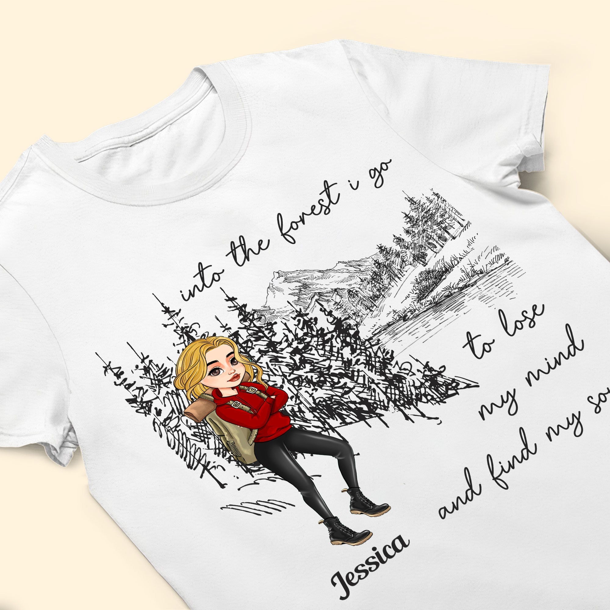 Into The Forest I Go - Personalized Shirt