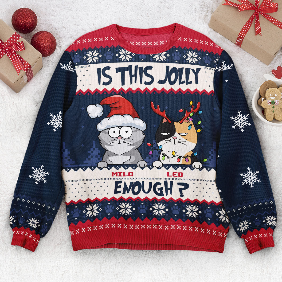 Is This Jolly Enough? - Personalized Ugly Sweater