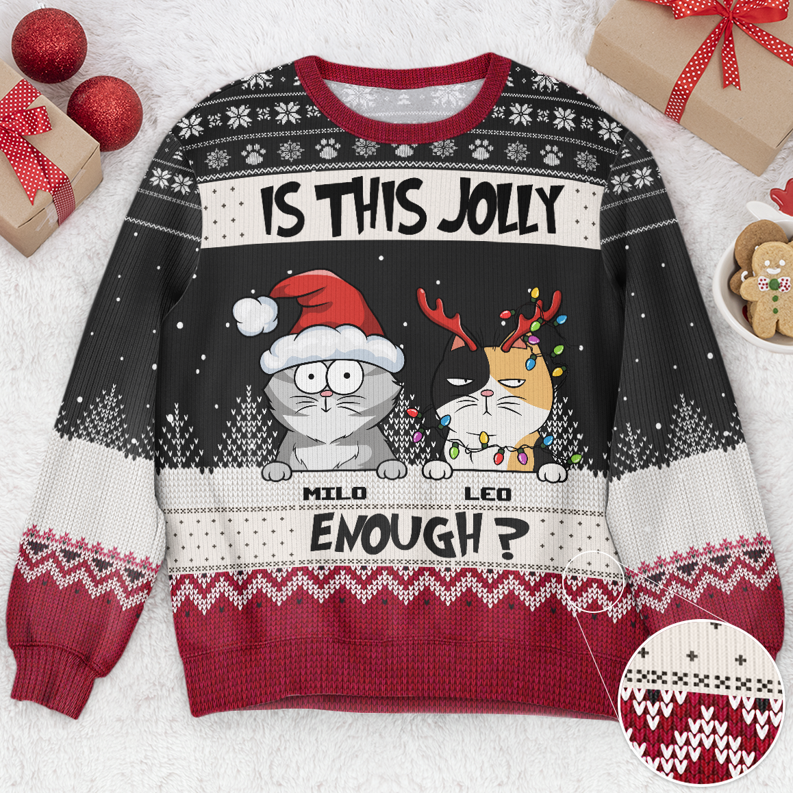 Is This Jolly Enough? - Personalized Ugly Sweater