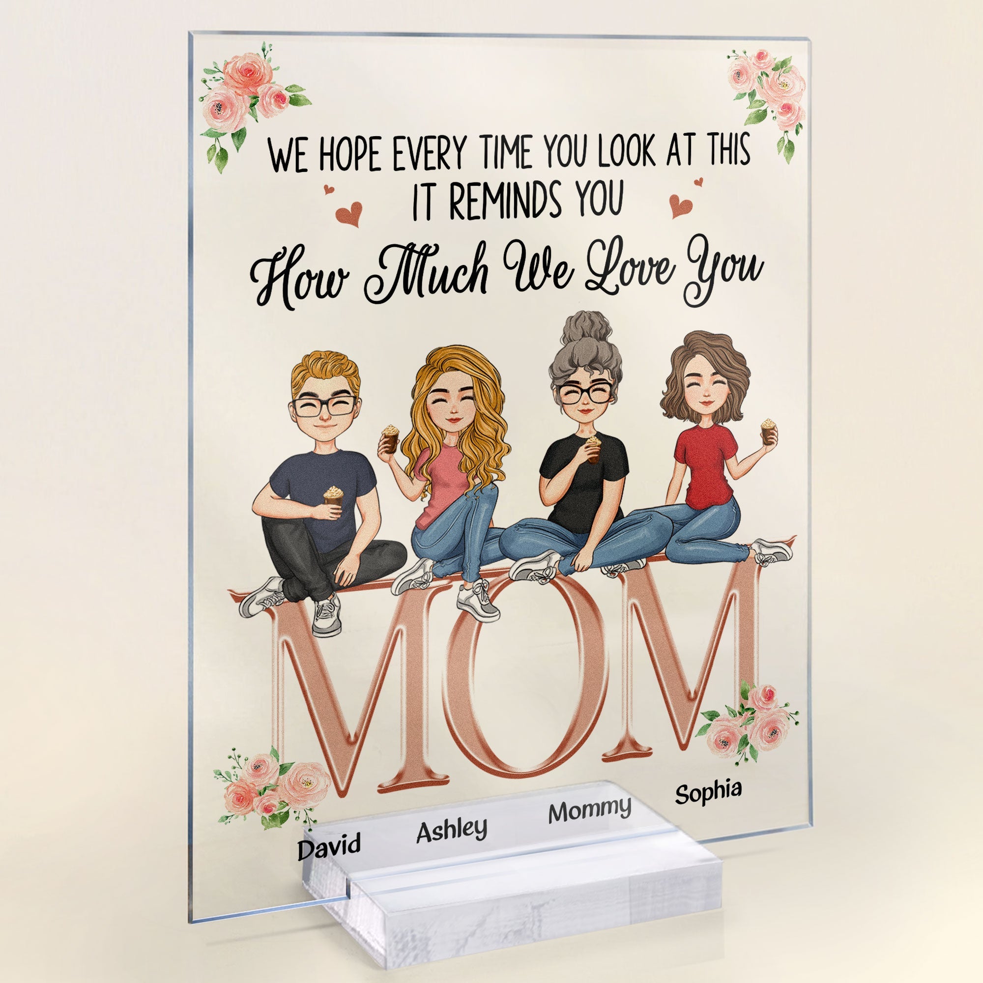 It Reminds How Much We Love You - Personalized Acrylic Plaque