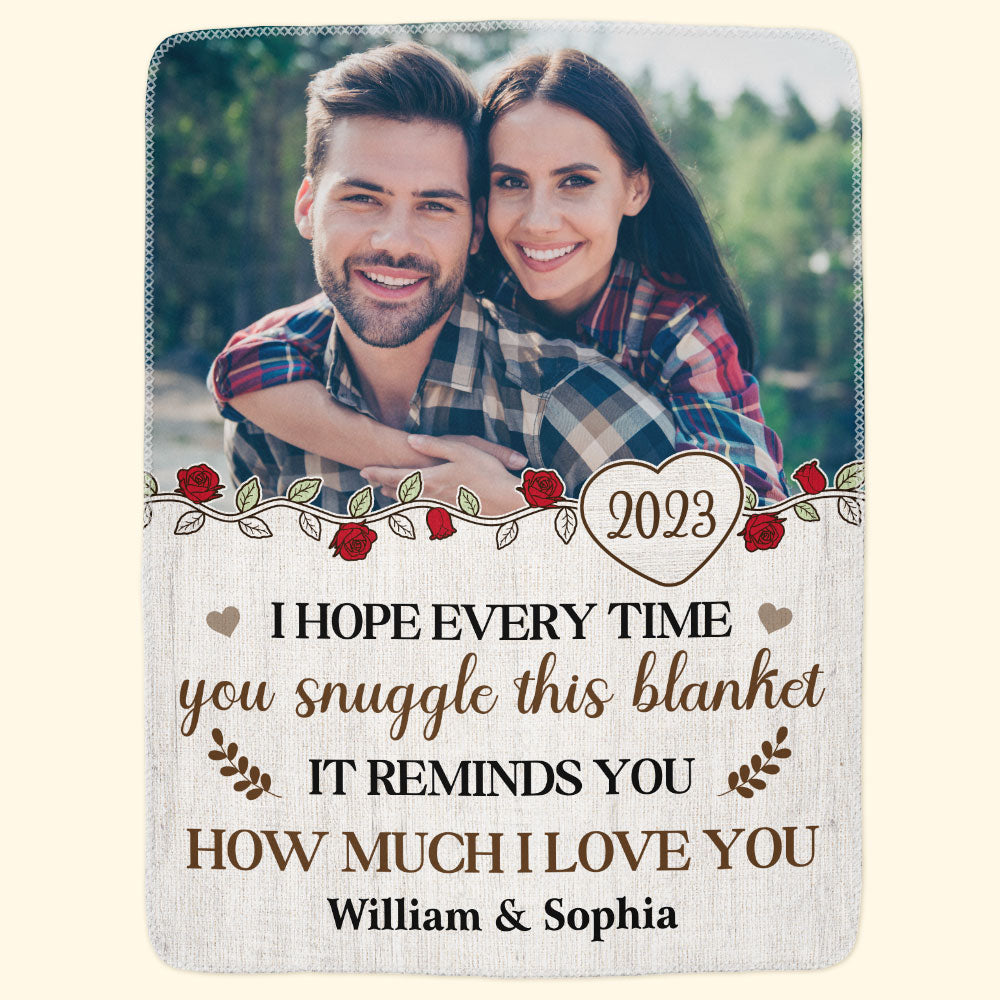 It Reminds You How Much I Love You - Personalized Photo Blanket