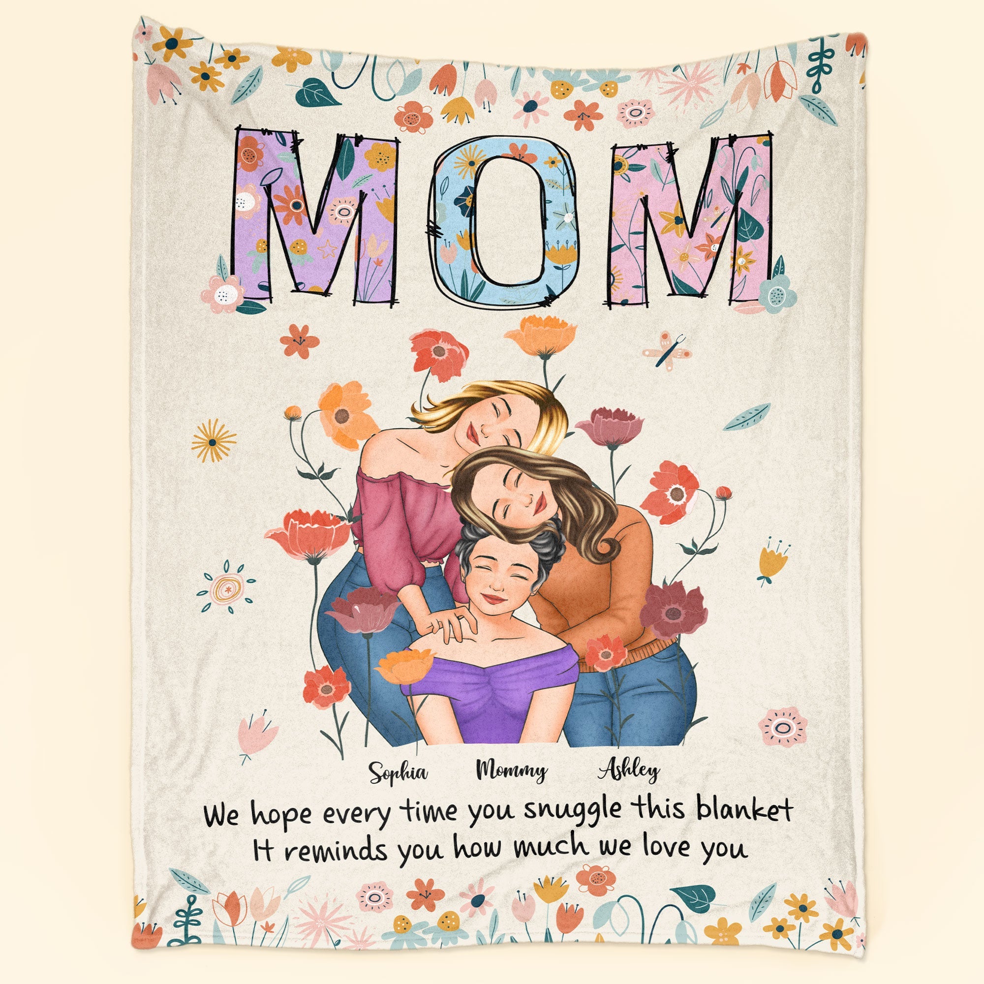 It Reminds You How Much We Love You - Personalized Blanket