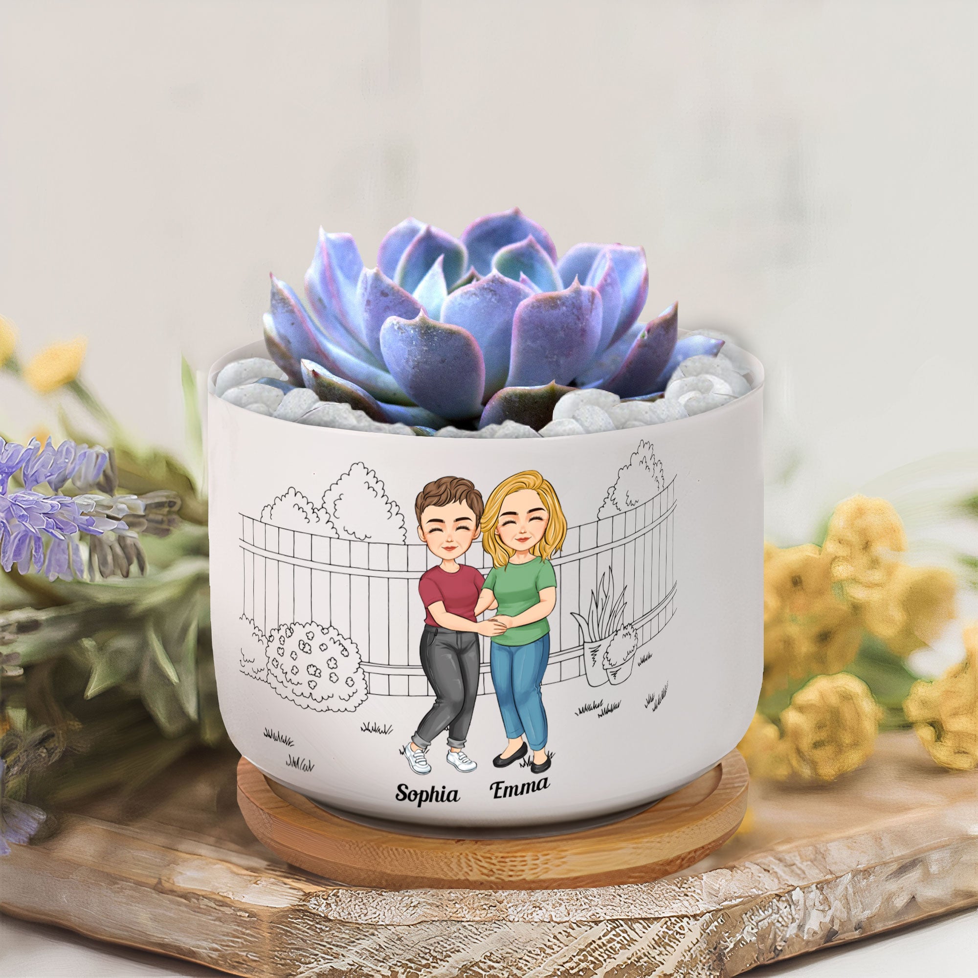 It Takes A Long Time To Grow Old Friends - Personalized Ceramic Plant Pot