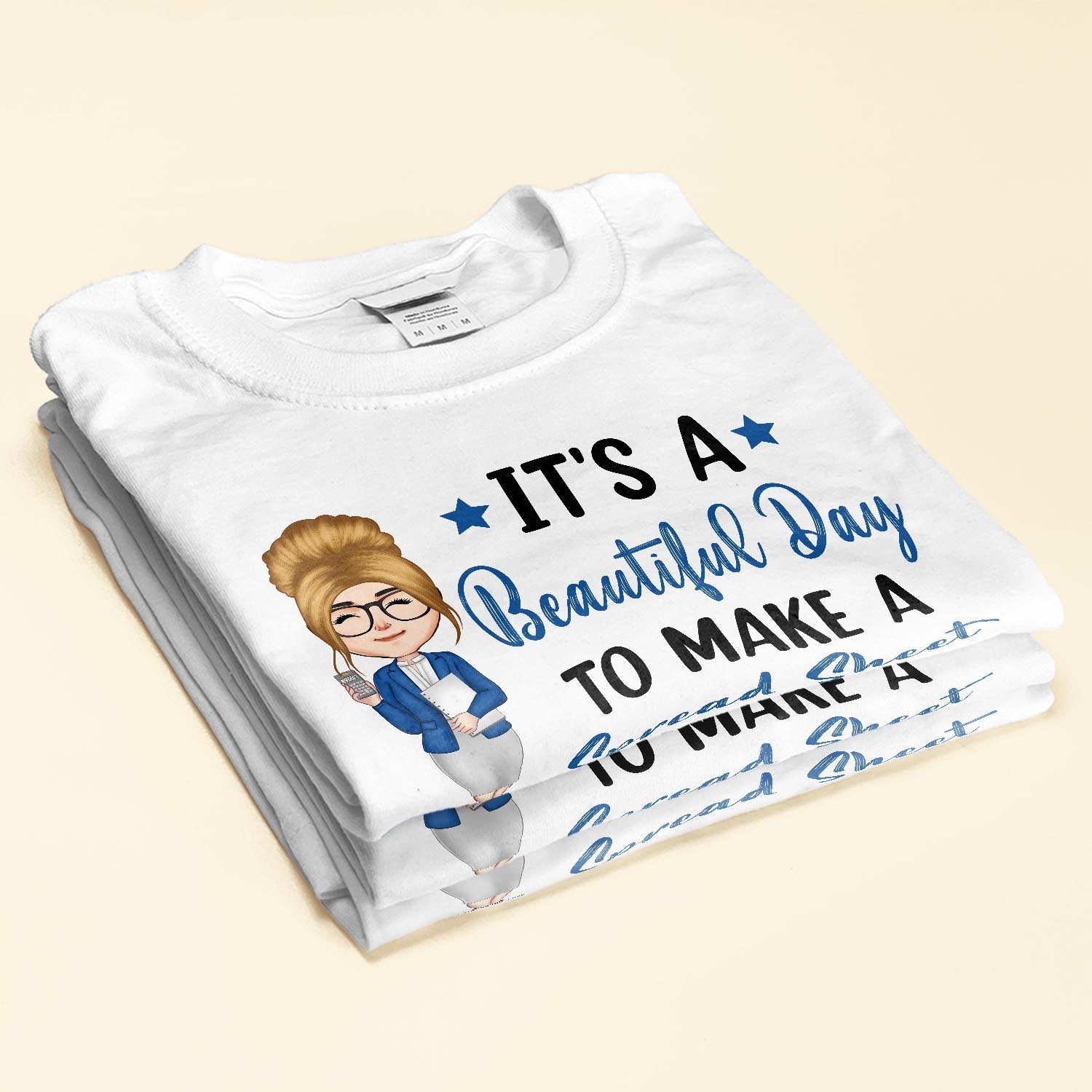 It's A Beautiful Day To Make A Spread Sheet - Personalized Shirt - Birthday, Funny Gift For Accountant