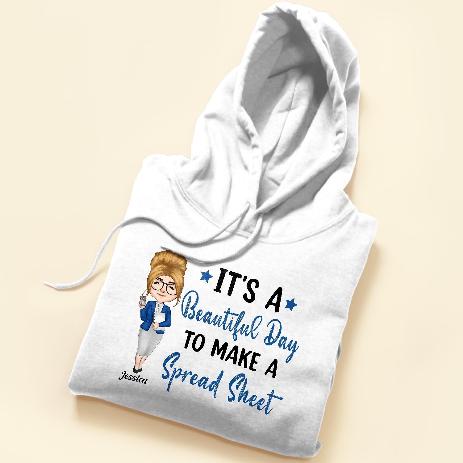 It's A Beautiful Day To Make A Spread Sheet - Personalized Shirt - Birthday, Funny Gift For Accountant