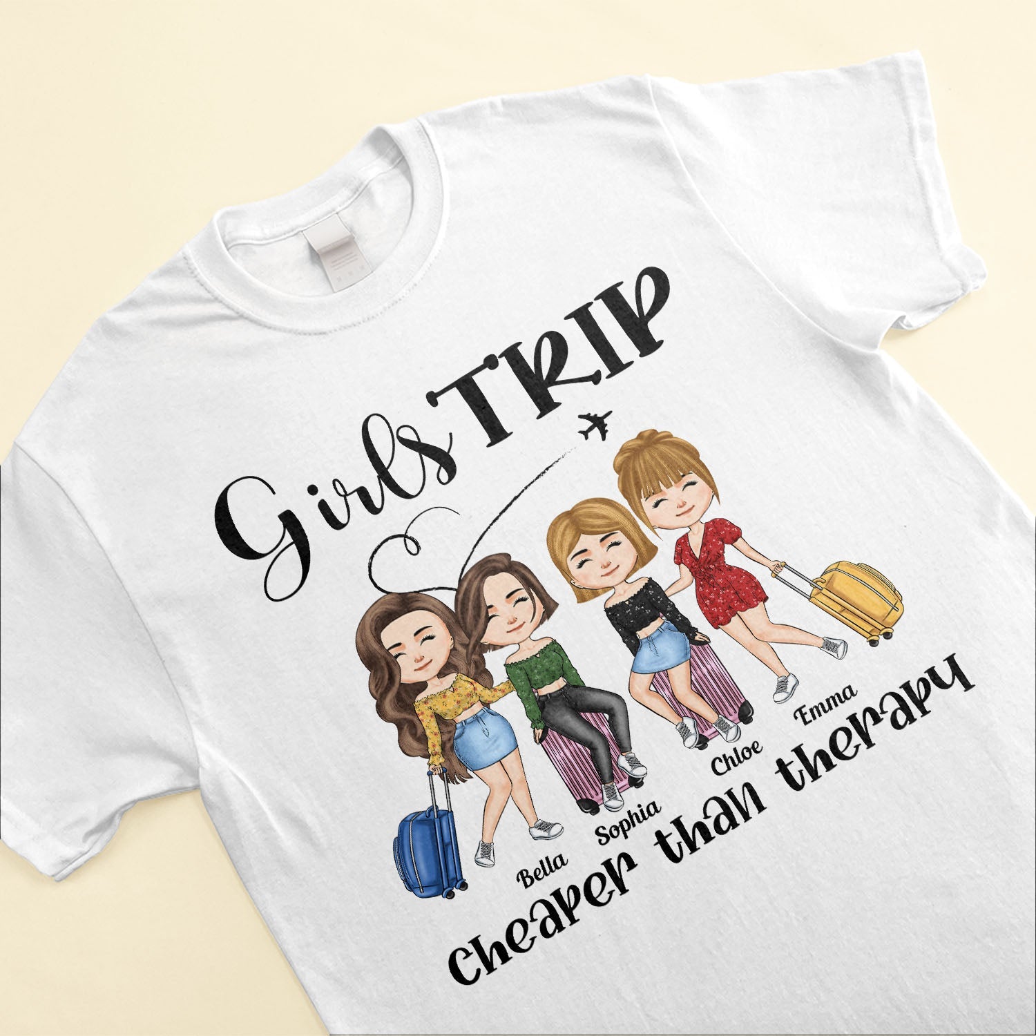 It's Girls Trip Version 2 - Personalized Shirt - Gift For Road Trip Crew, Travel Buddies, Trippin', Campin', Travelin'