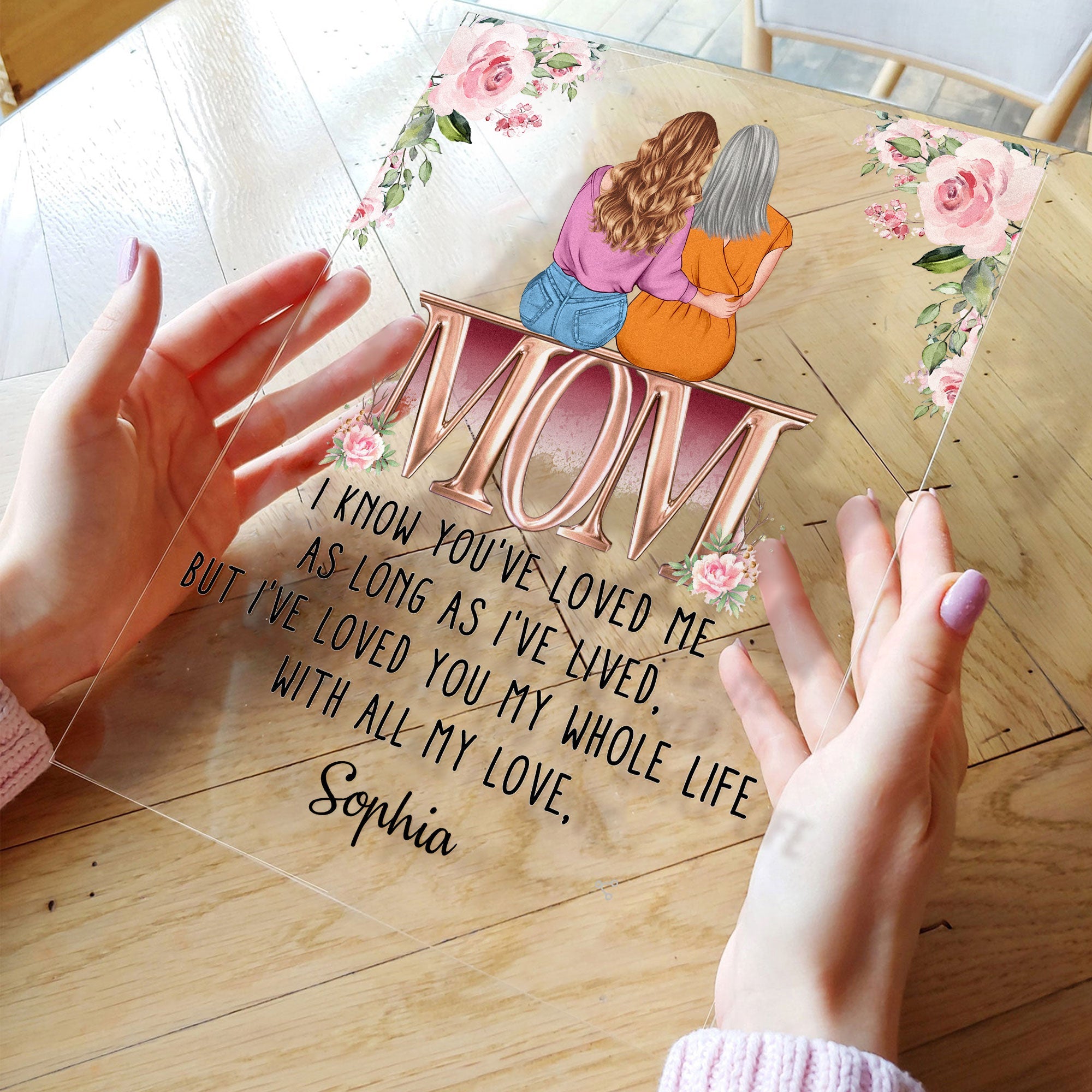 I've Loved You My Whole Life Mom - Personalized Acrylic Plaque