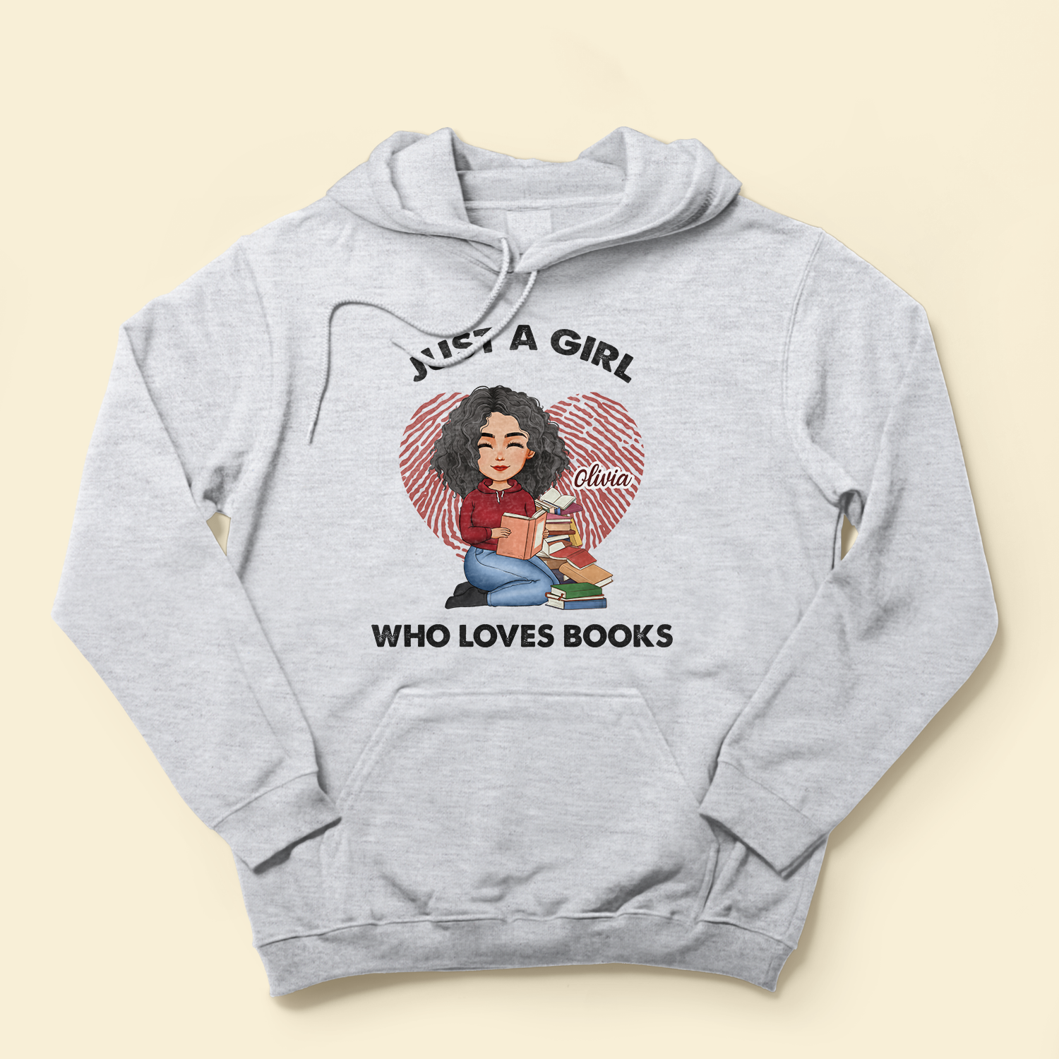 Just A Girl Who Loves Books - Personalized Shirt - Birthday, Loving Gift For Book Lovers, Bookworm