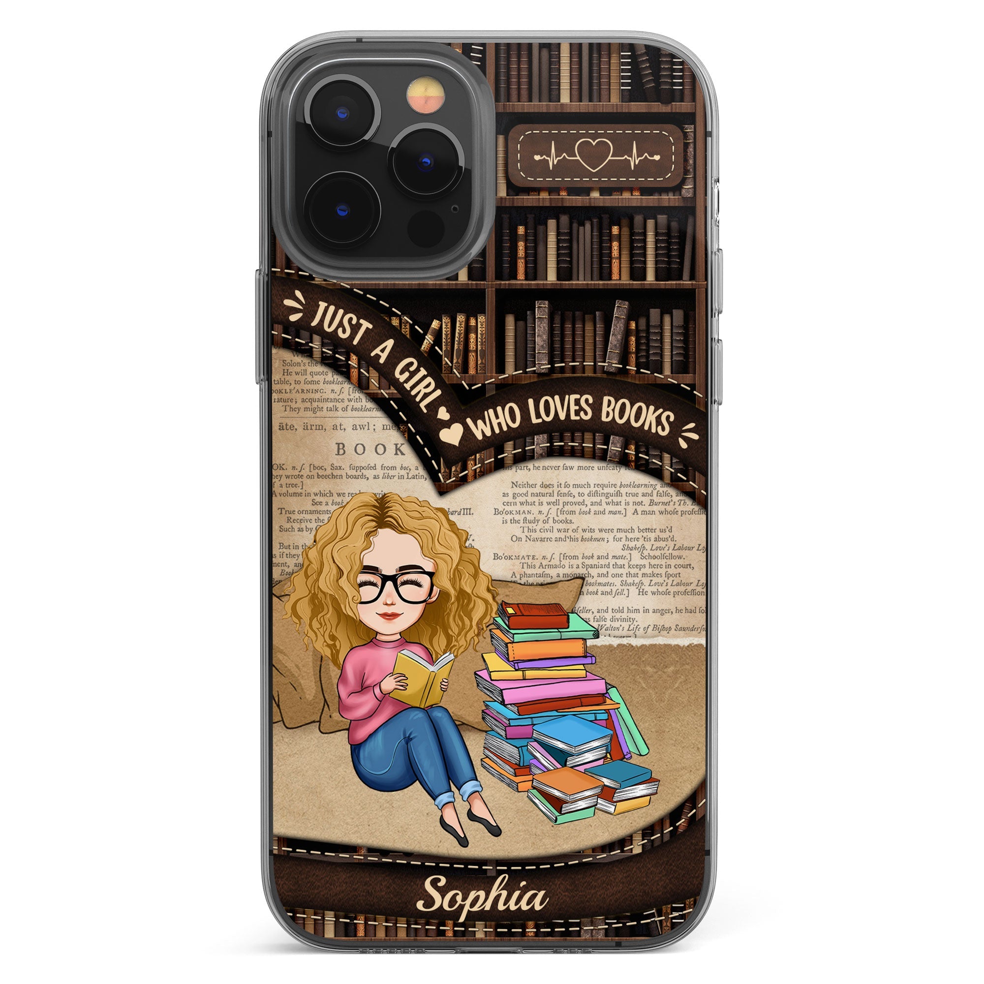 Just A Girl Who Loves Books - Personalized Clear Phone Case